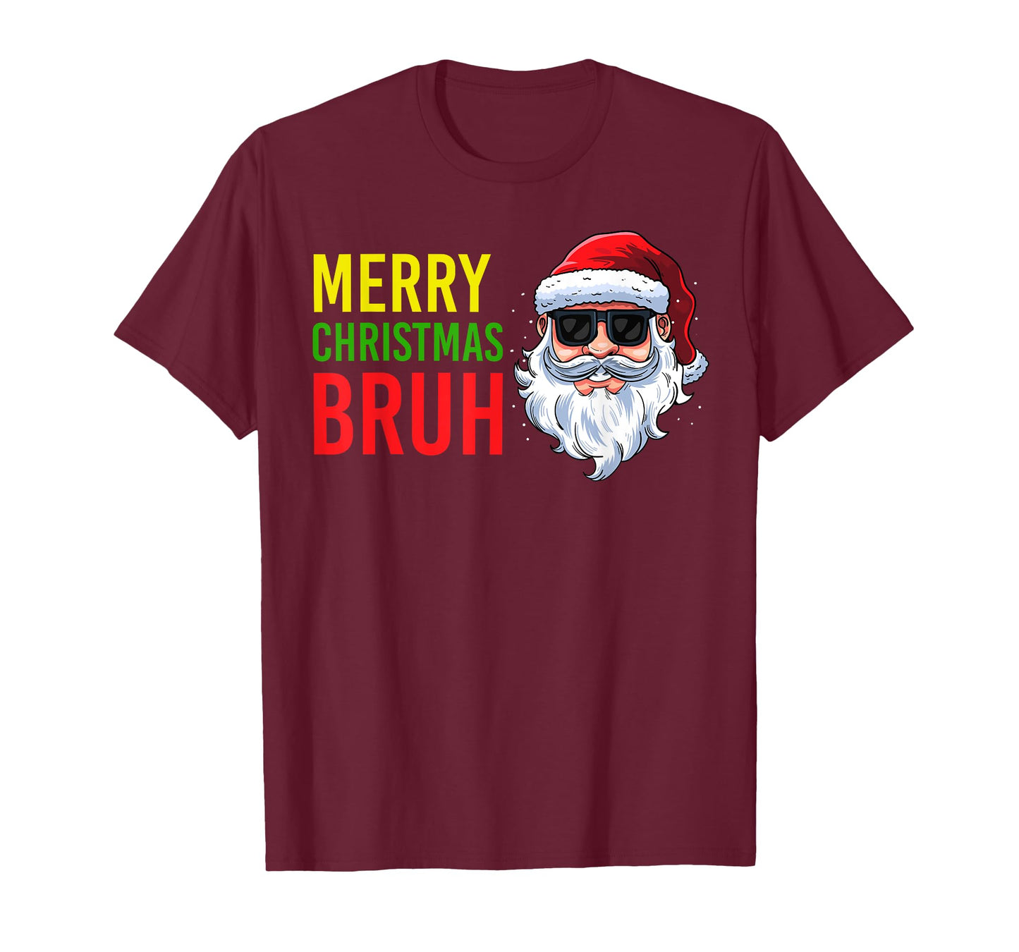 Merry Christmas Bruh Meme Funny Saying for Brother Boys Men T-Shirt