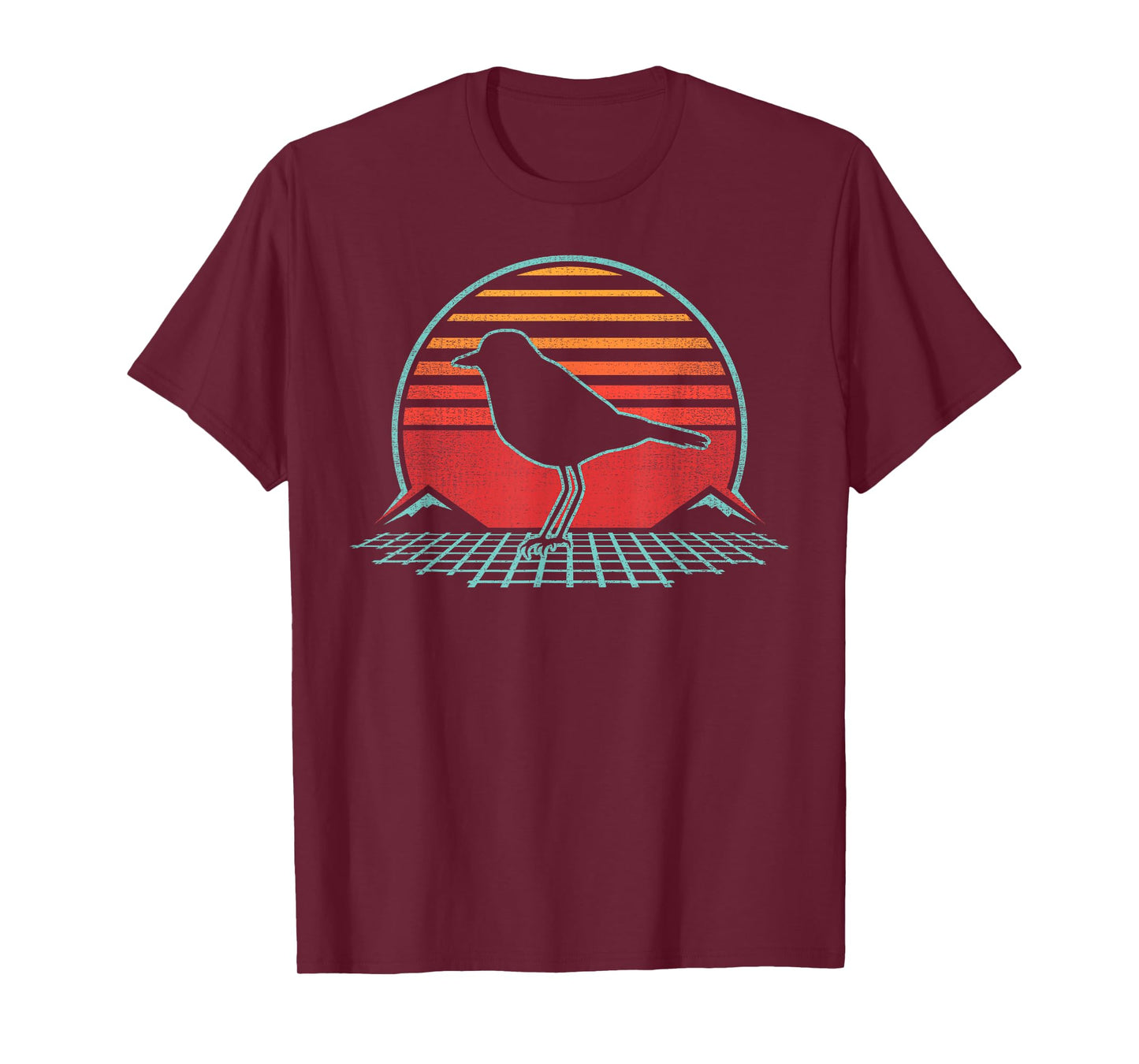 Killdeer Bird Retro Vintage 80s Style Birding Gift T-Shirt