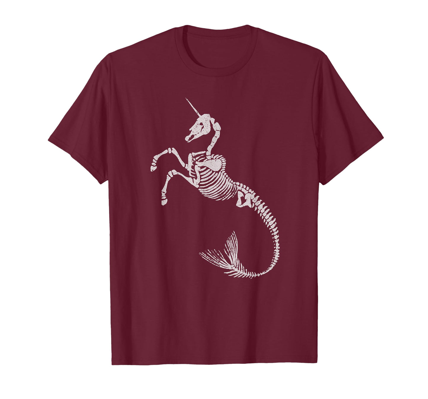 Unicorn Mermaid Skeleton Shirt Halloween Fantasy Art Tee T-Shirt