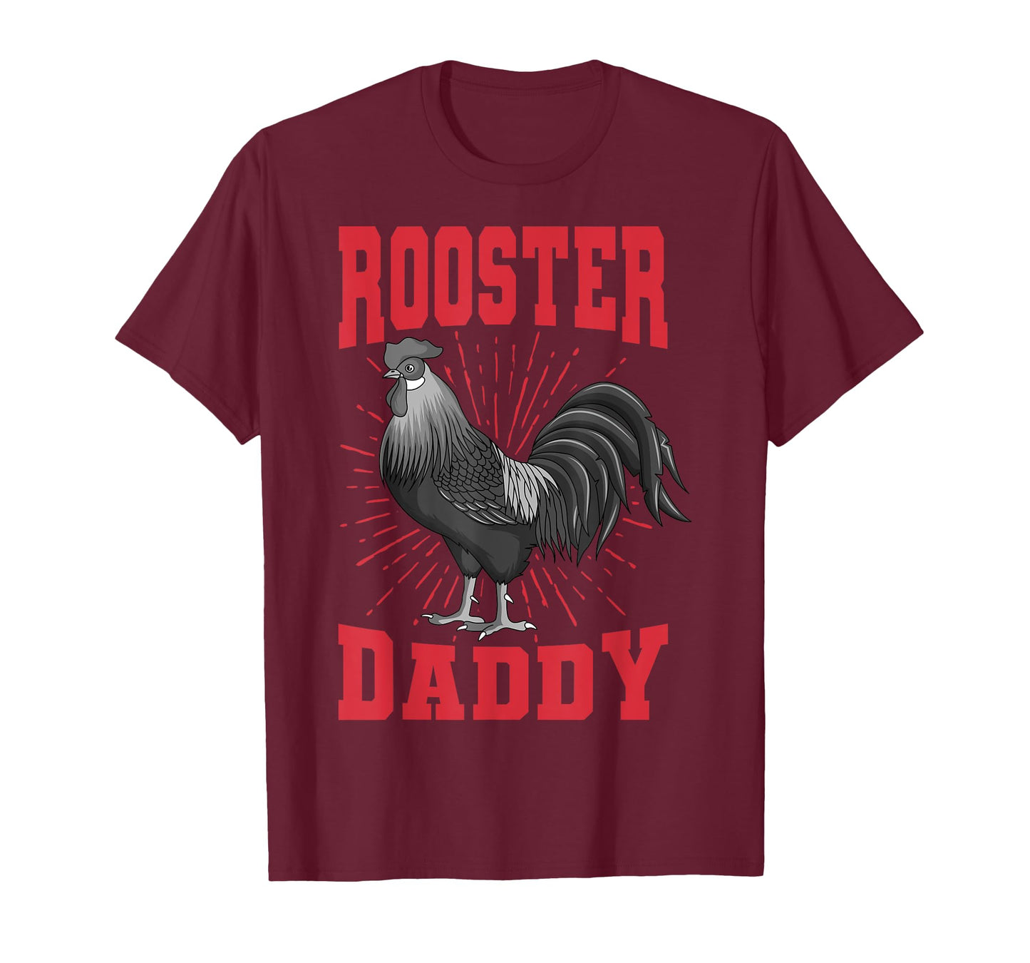 Rooster Daddy Chicken Farm Poultry Father's Day T-Shirt
