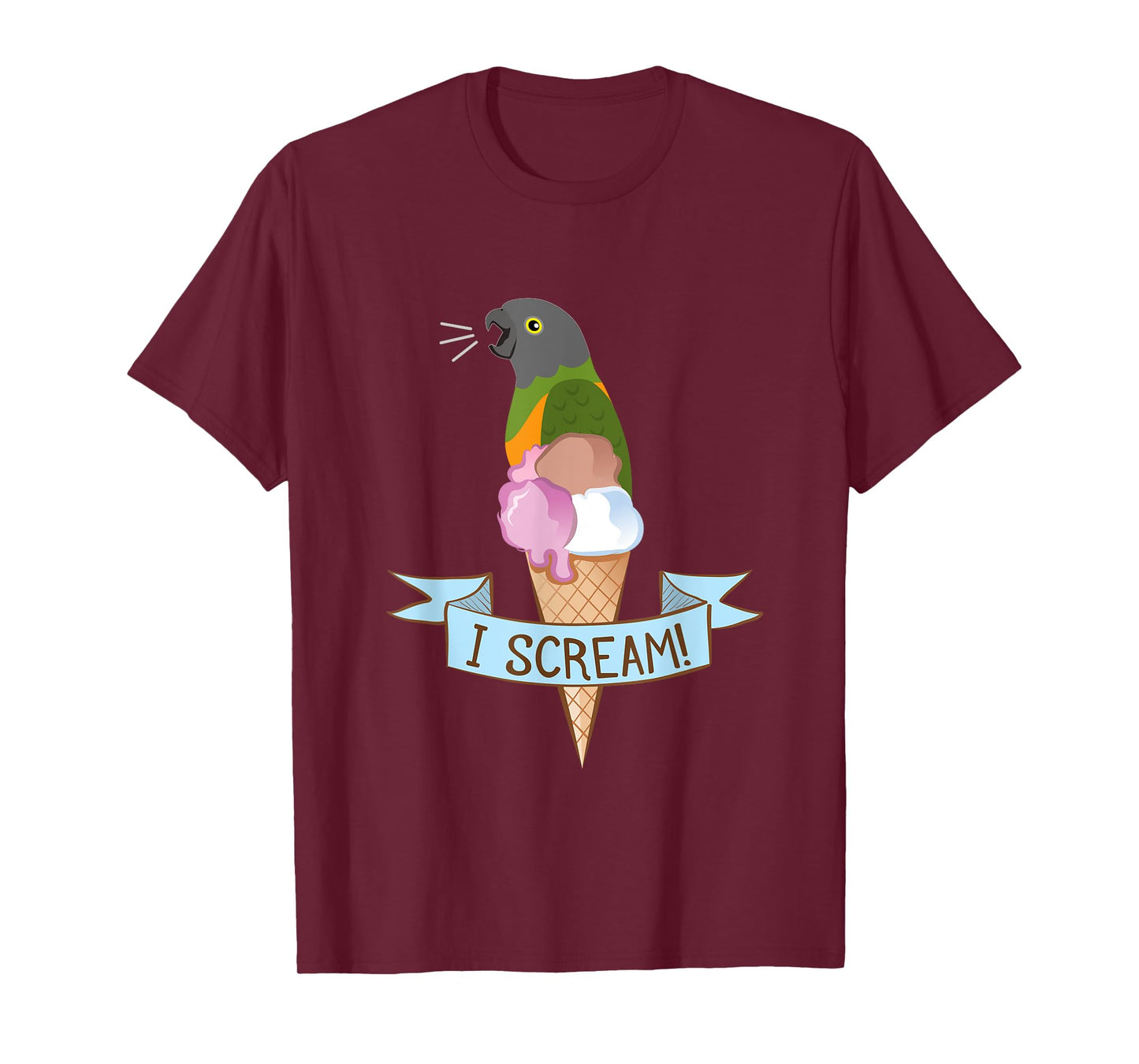 Senegal Parrot Ice Cream T-Shirt