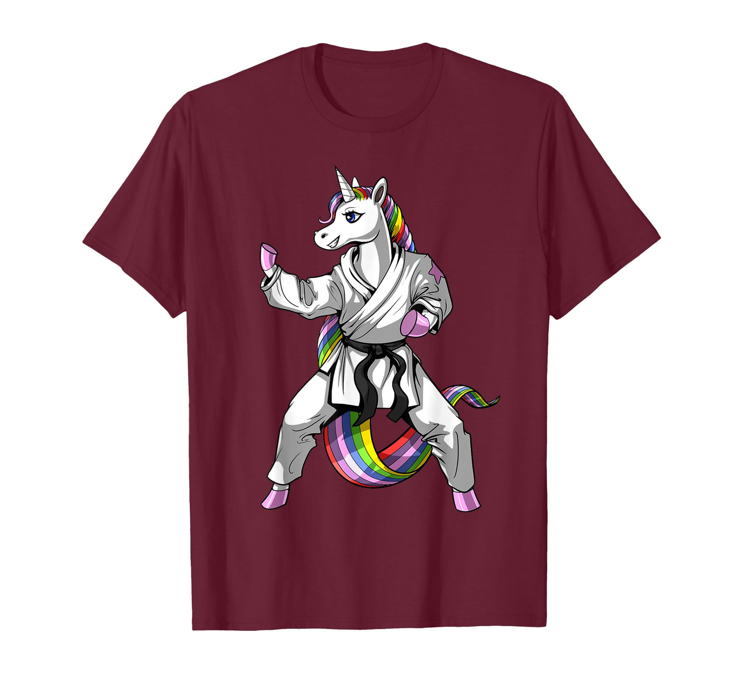 Unicorn Ninja Karate Martial Art Kickboxing Taekwondo Girls T-Shirt