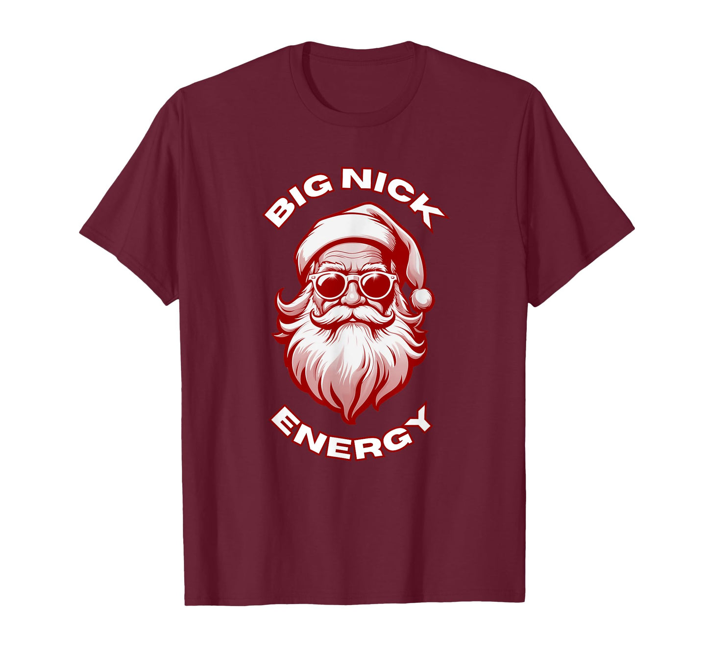 Big Nick Energy Funny Santa Christmas T-Shirt