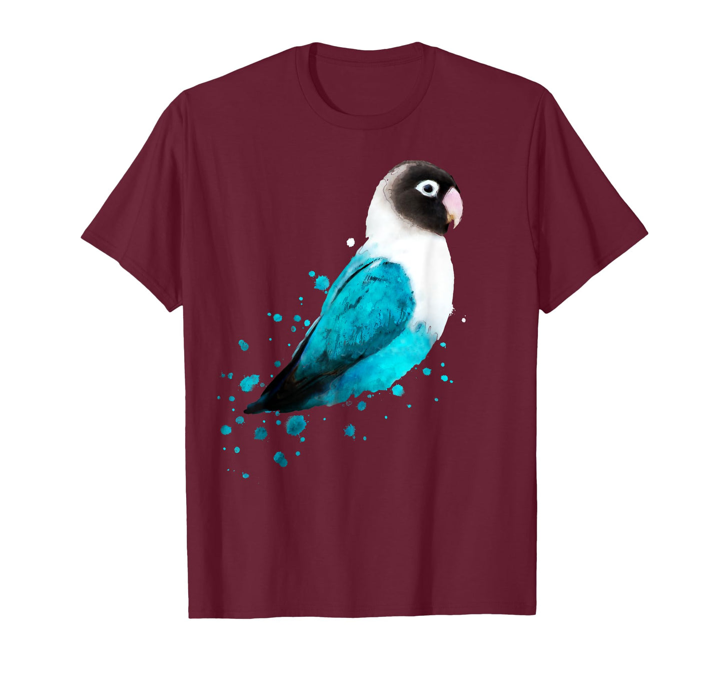Masked Lovebird, Black-masked Lovebird Parrot Bird T-Shirt