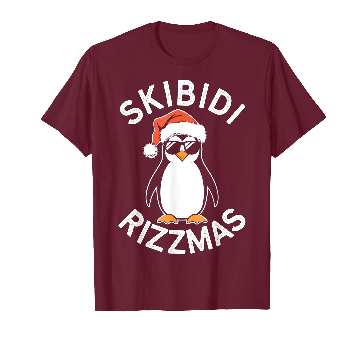 Skibidi Rizzmas Funny Christmas Christmas Season Penguin T-Shirt