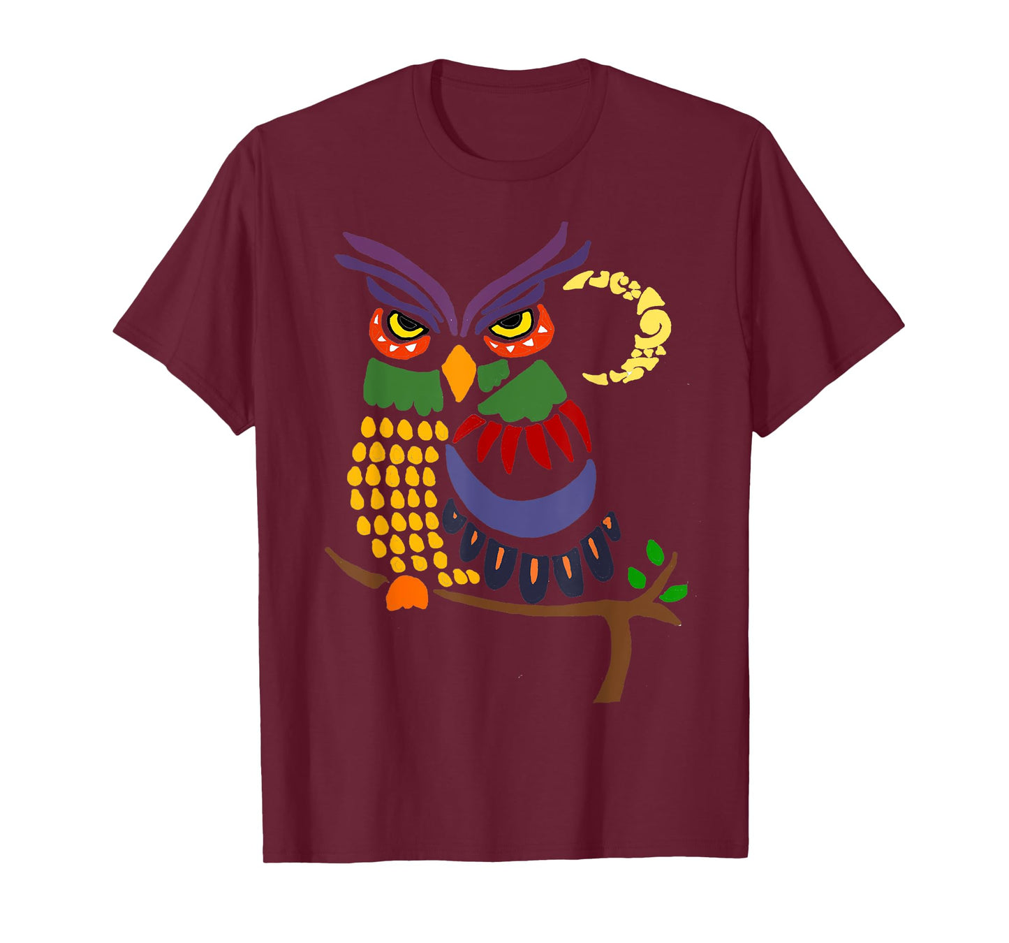 Smiletodaytees Owl Abstract Art T-shirt T-Shirt