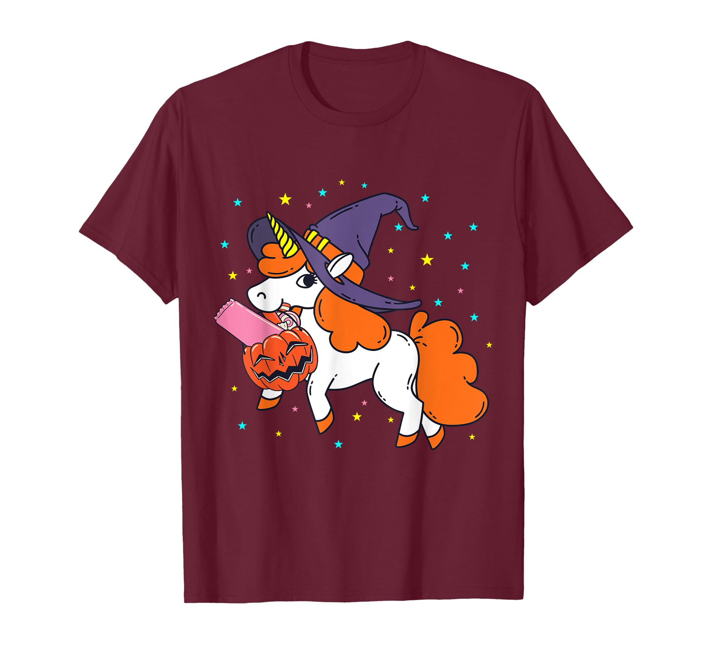 Halloween Unicorn Girls Women Witchy Unicorn Halloween T-Shirt