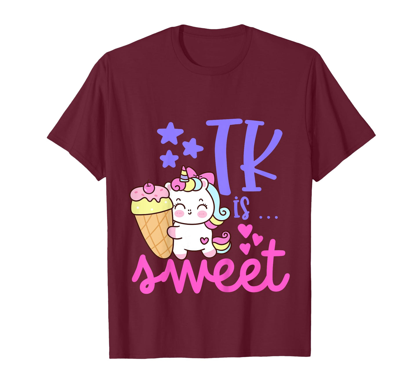 Kids First Day of TK Unicorn Girls Transitional Kindergarten T-Shirt