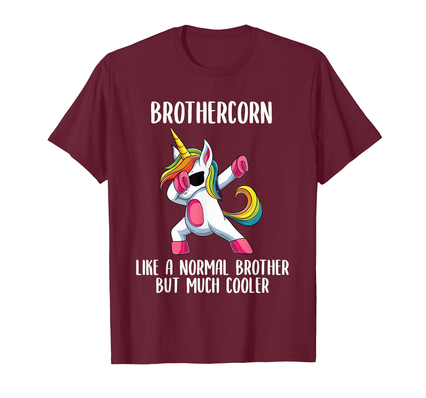 Unicorn Brother Girl Birthday Party Apparel BrotherCorn Cute T-Shirt