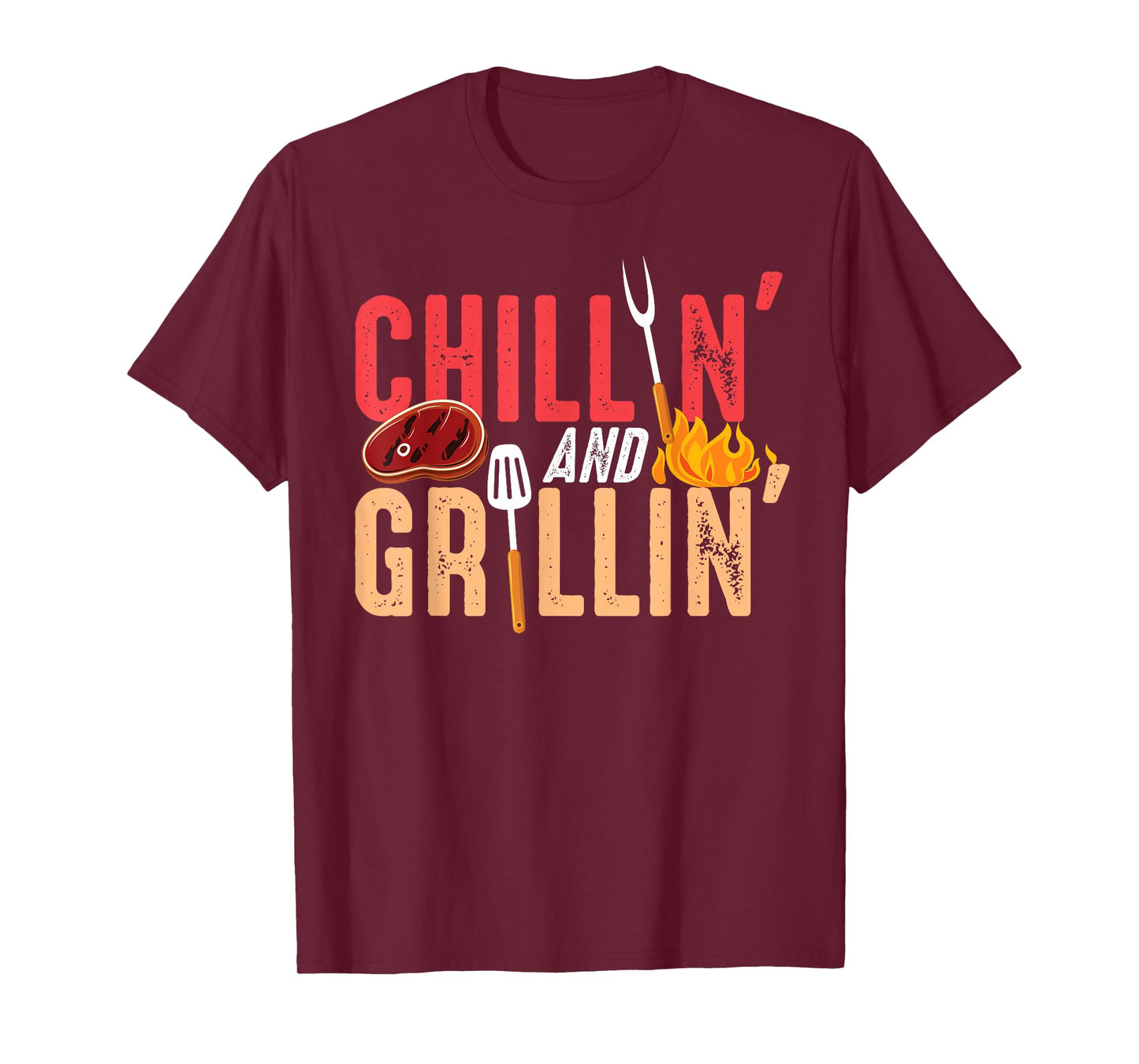 Chillin And Grillin Barbecue Party T-Shirt
