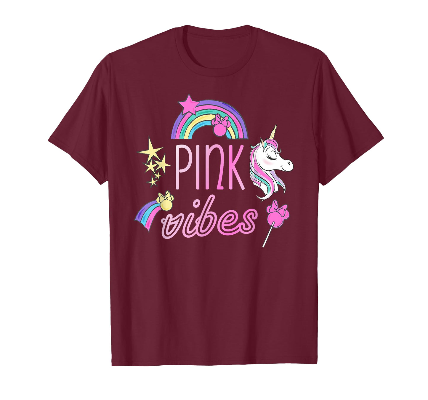 Disney Minnie Mouse Unicorn Pink Vibes T-Shirt