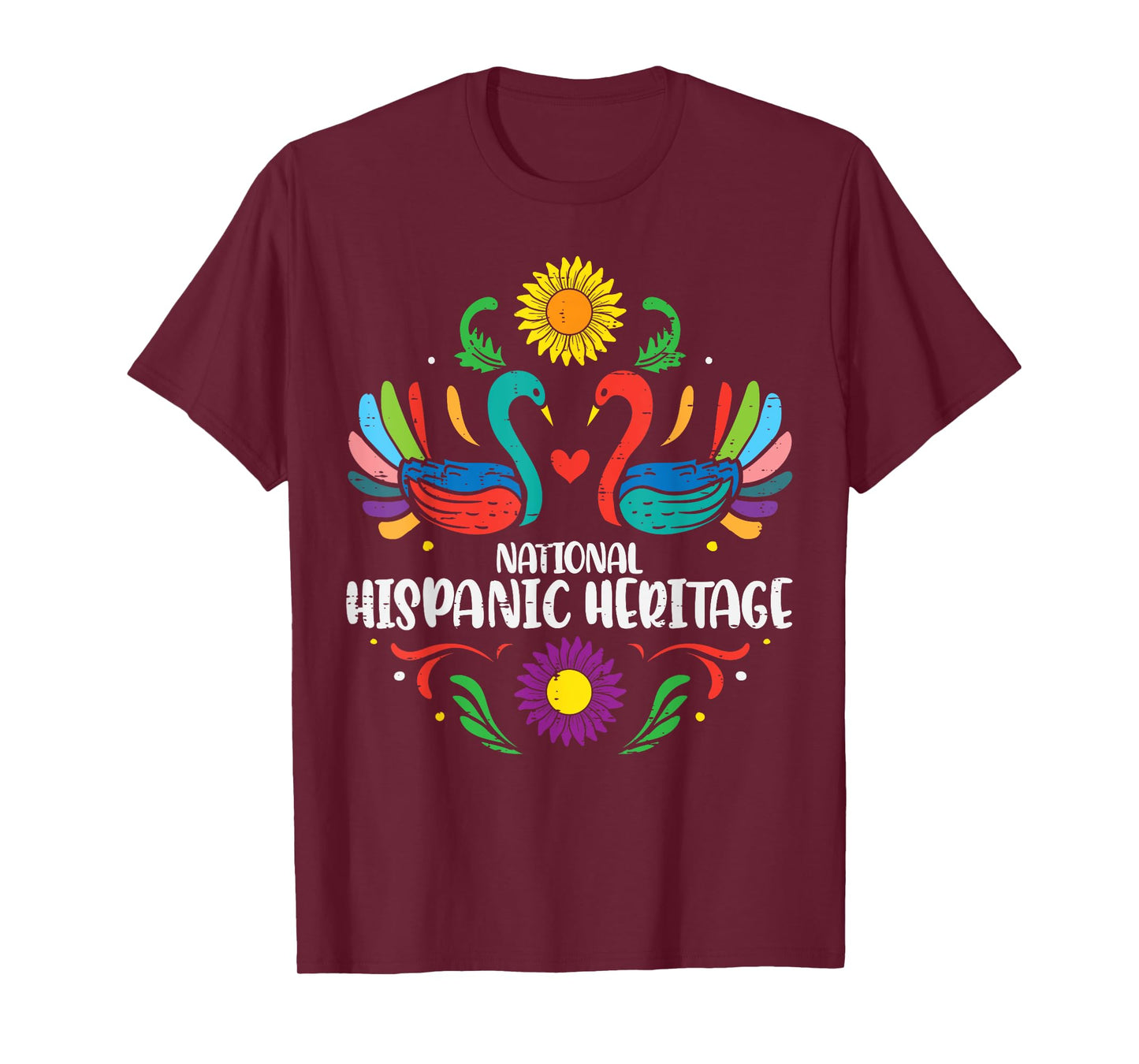 National Hispanic Heritage Month Otomi Birds Women Girls Kid T-Shirt