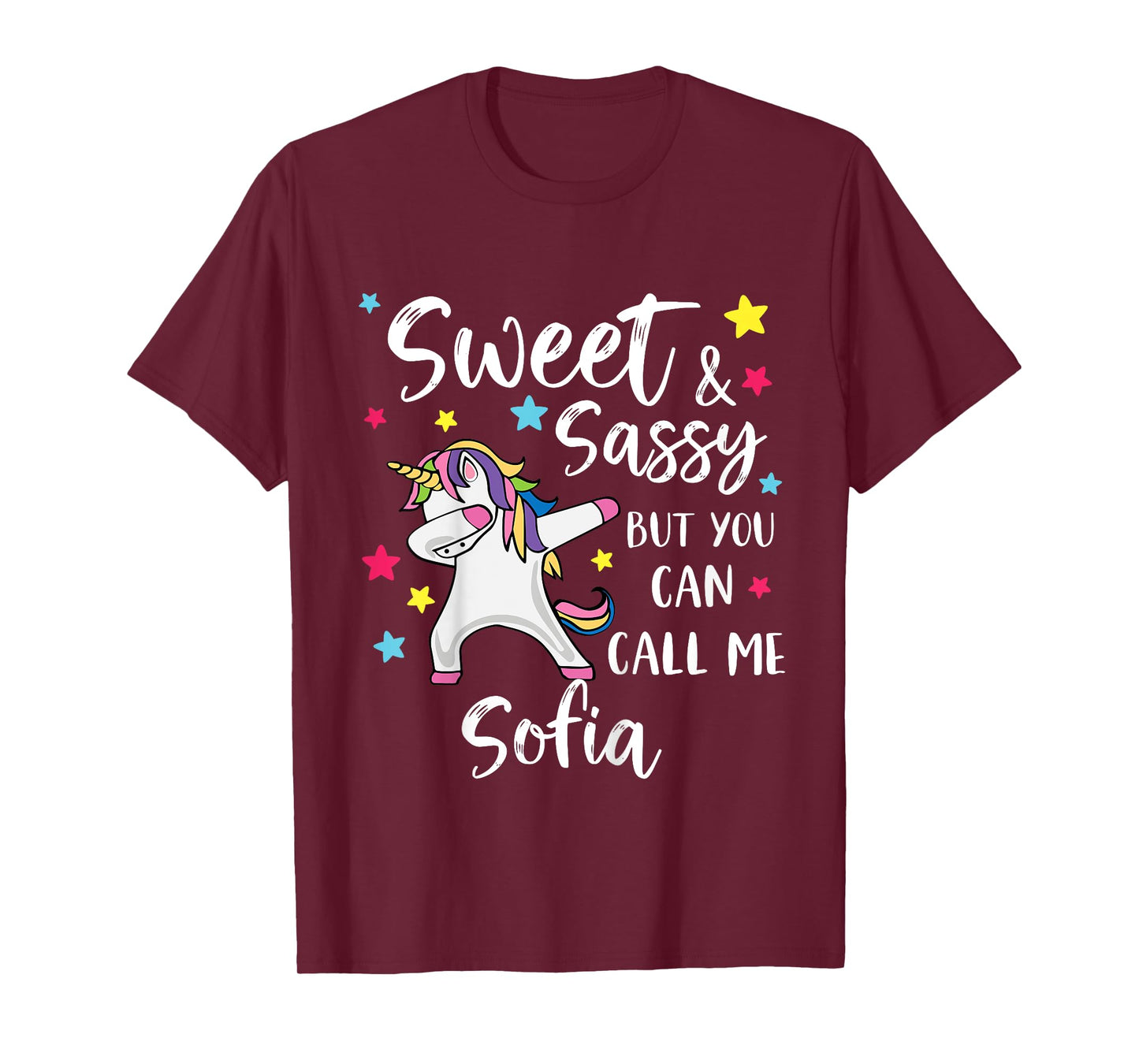 Kids Sweet And Sassy But You Can Call Me Sofia Personalized Name T-Shirt