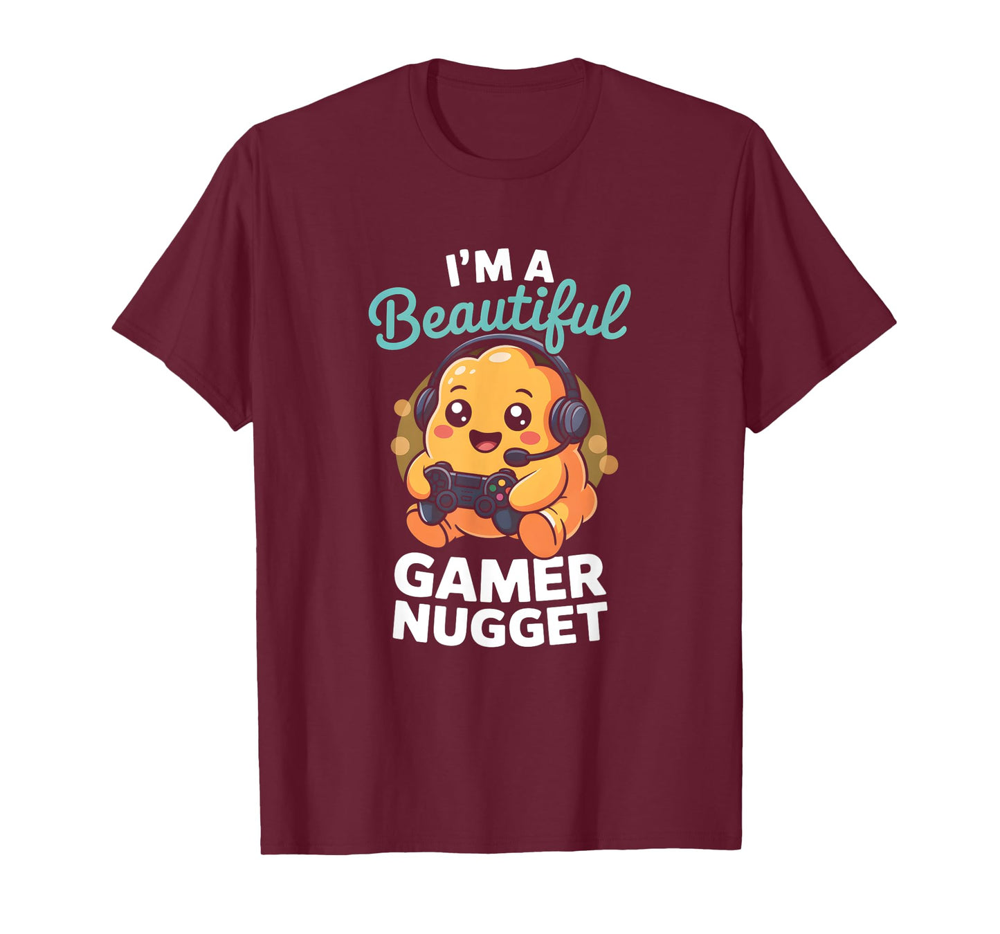 Kawaii Gamer Chicken Nugget Cute Gaming Food Lover Graphic T-Shirt