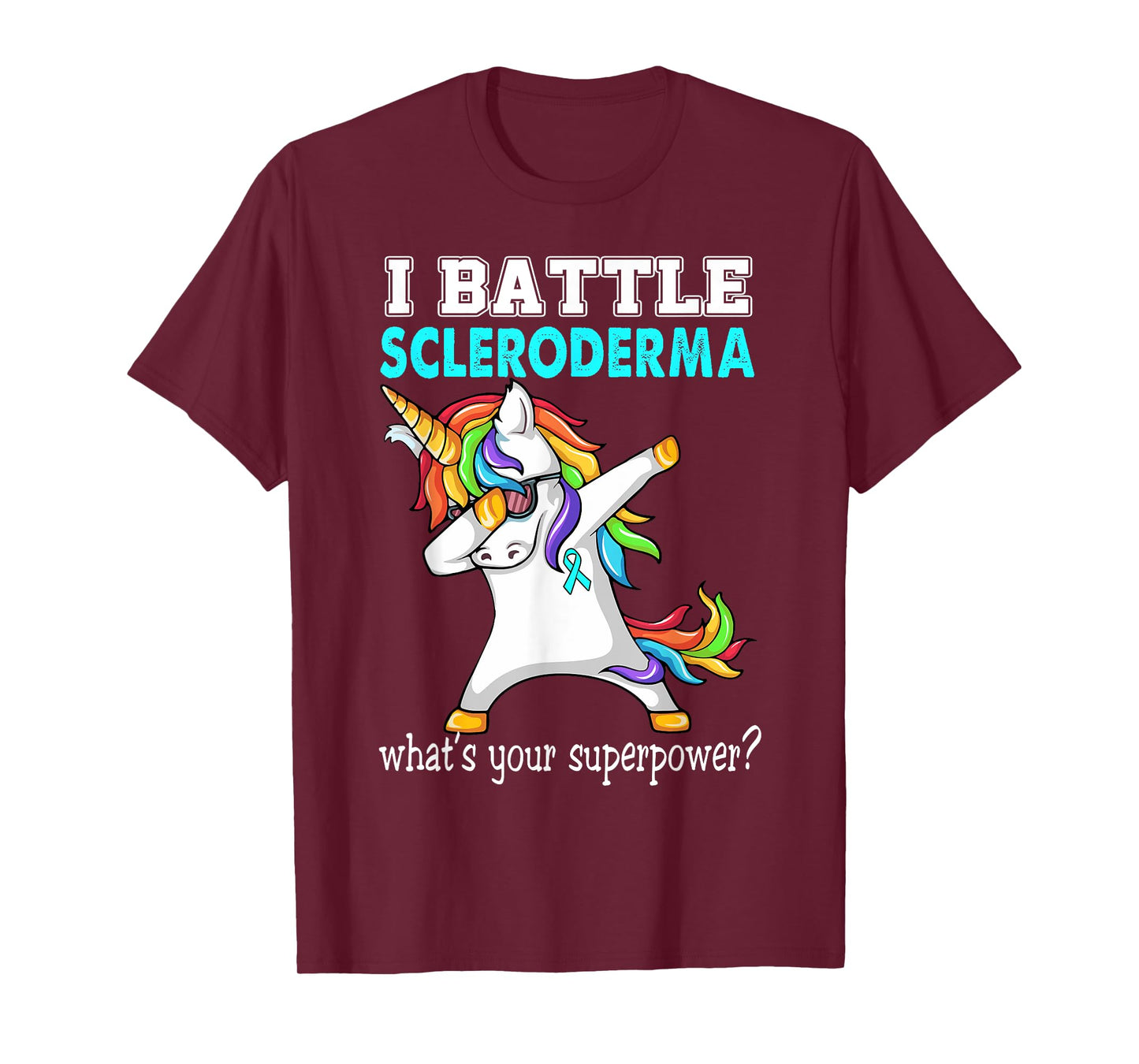 Unicorn I Battle Scleroderma Awareness T-Shirt