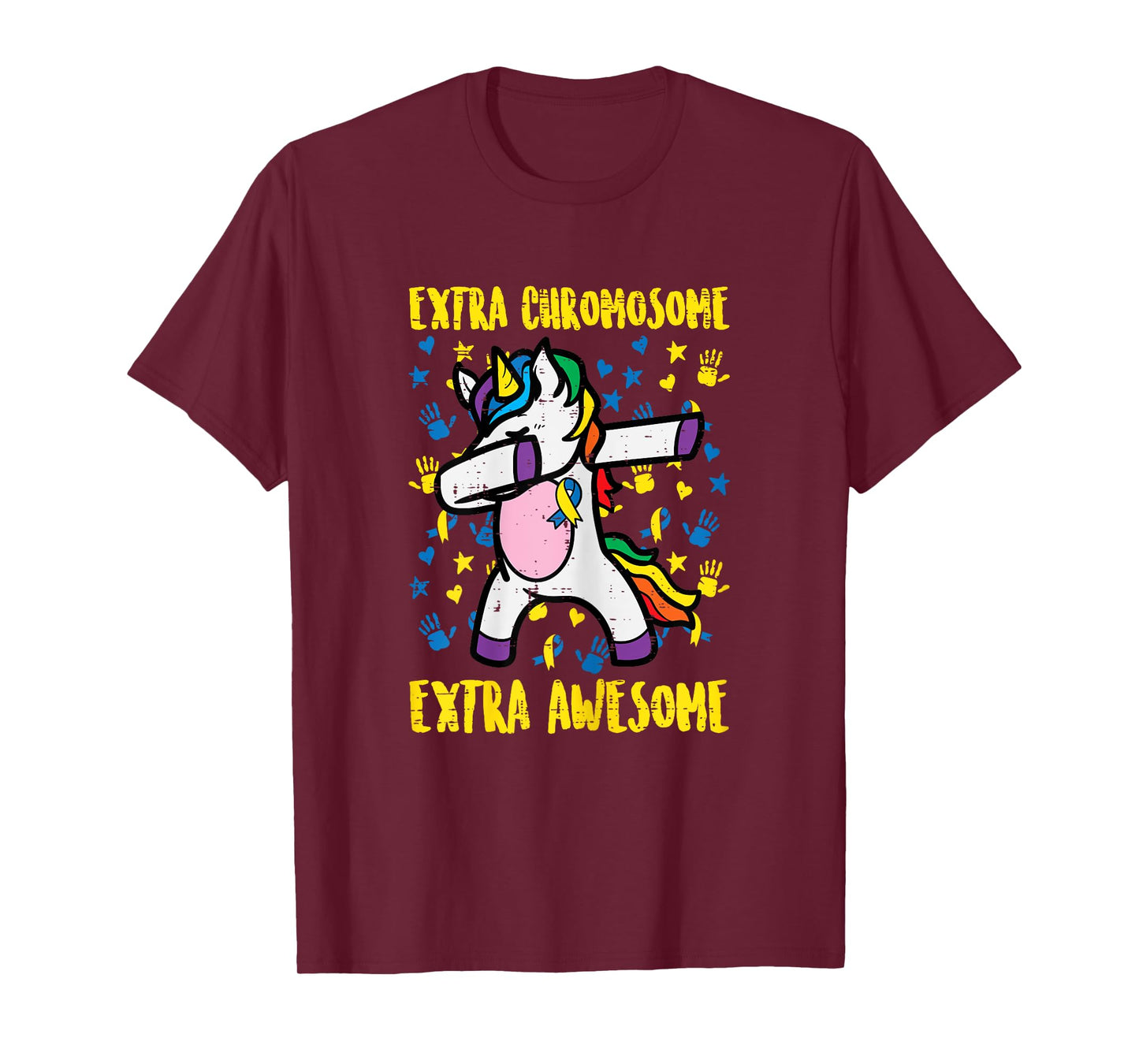 Down Syndrome Unicorn Extra Chromosome Awareness Girls Kids T-Shirt