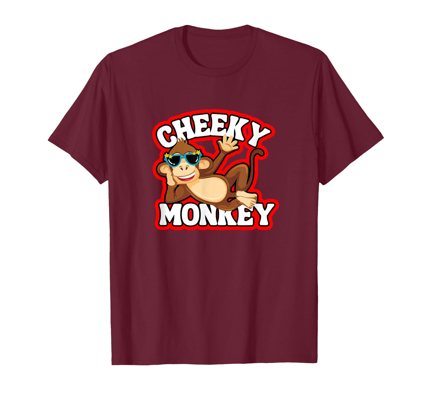 Cheeky Monkey Funny Monkeys Monkies Kids Boys Girls T-Shirt