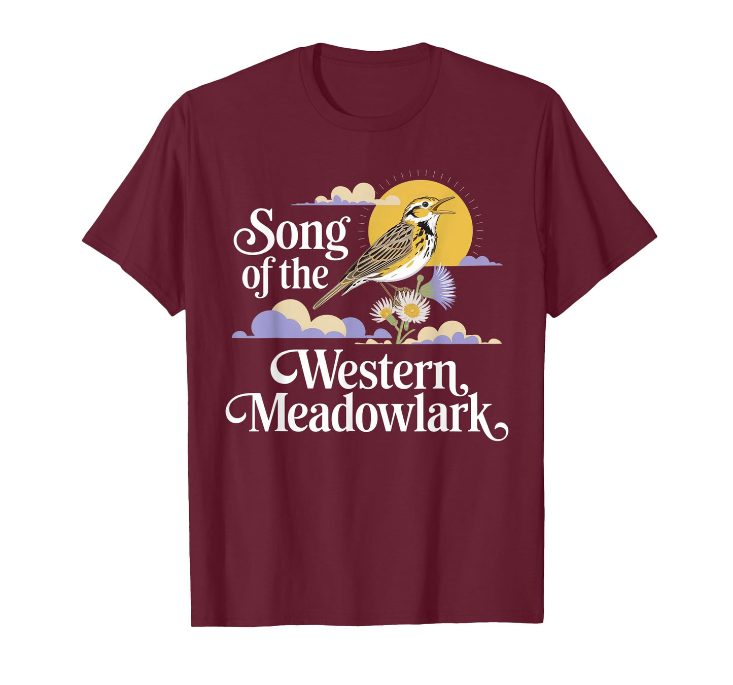 Western Meadowlark – Prairie Songbird Lover Design T-Shirt