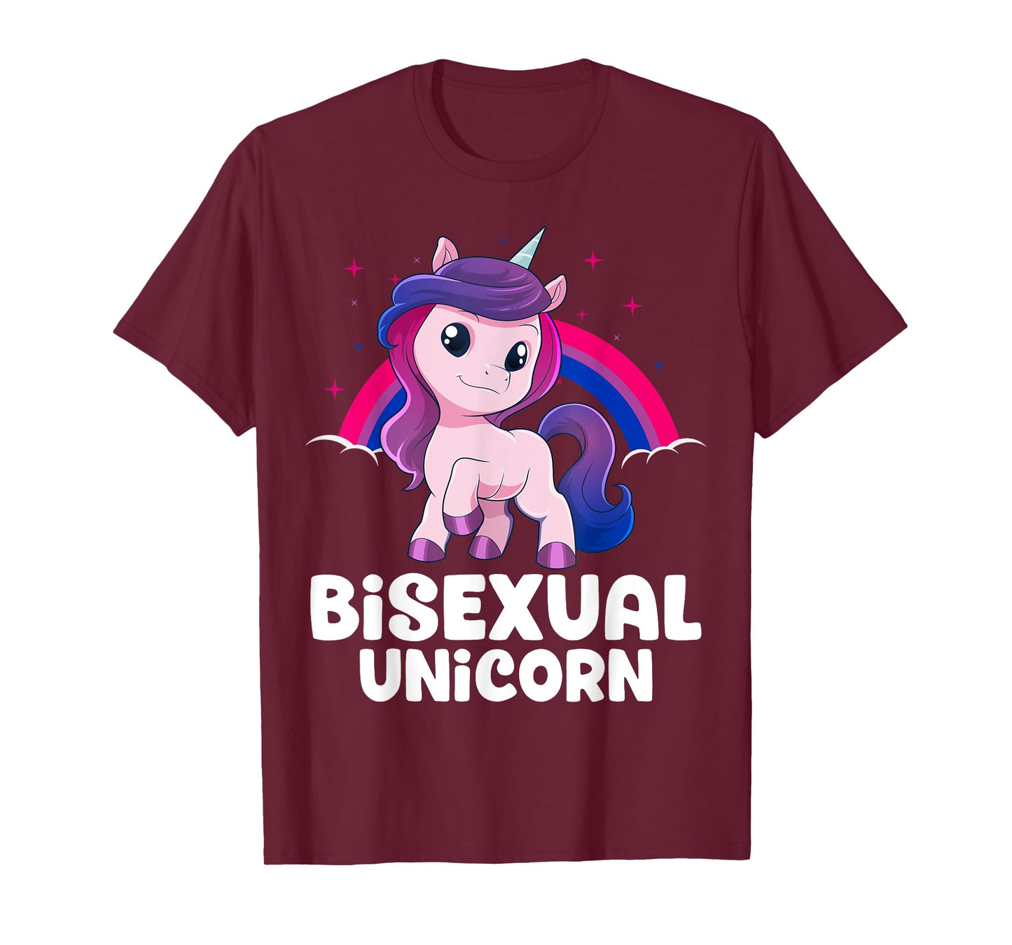 Bisexual Unicorn Bi Pride Flag LGBT Unicorn Pride Month T-Shirt