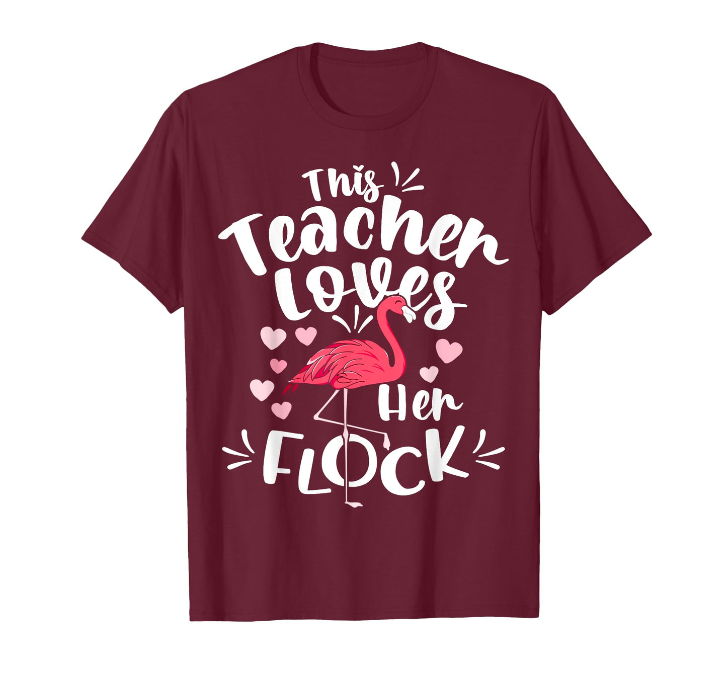 This Assistant Principal Loves Her Flock Flamingo Teacher T-Shirt for Men Women Kids