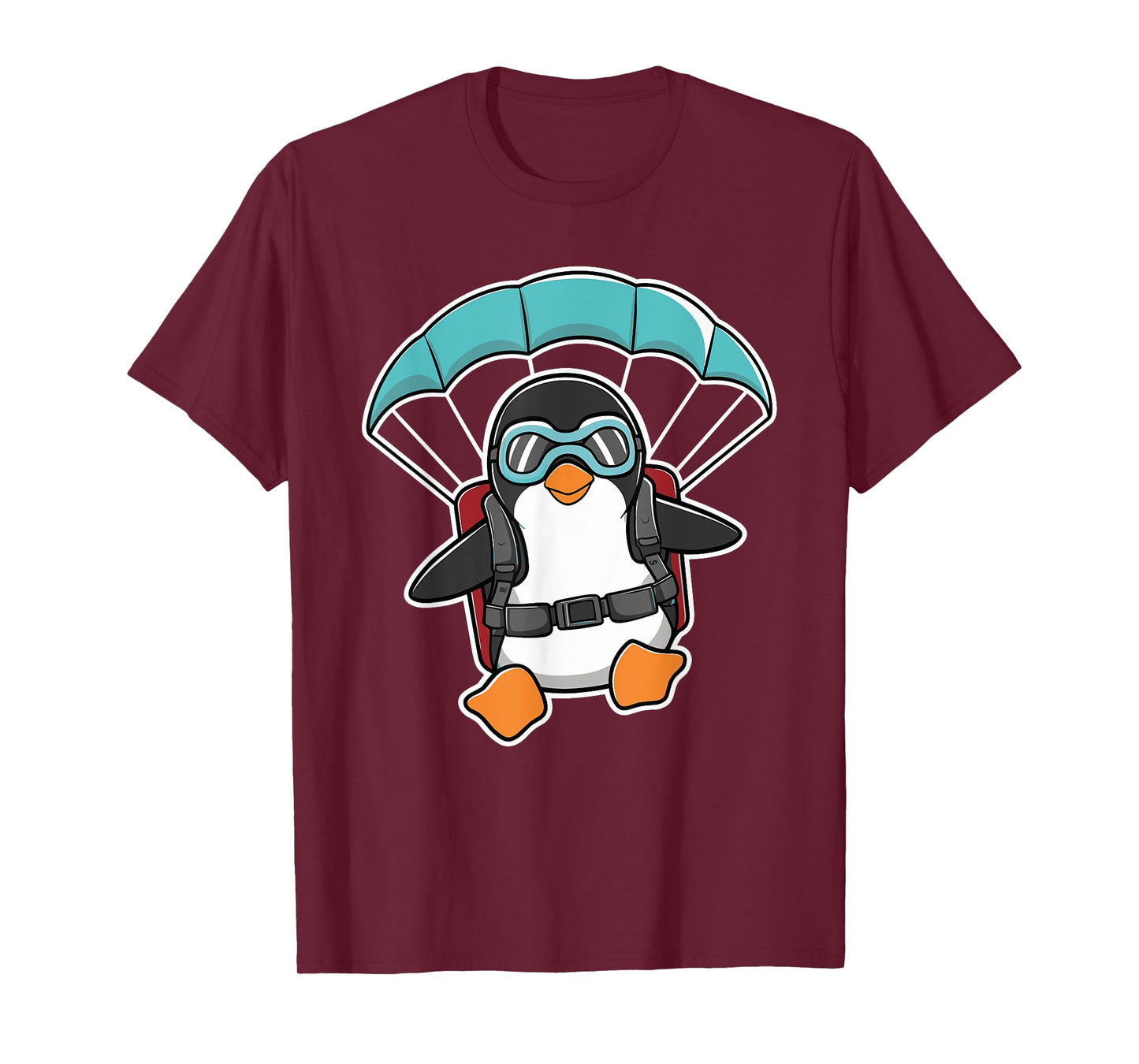 Paragliding Penguin Skydiving Parachute Skydiver T-Shirt