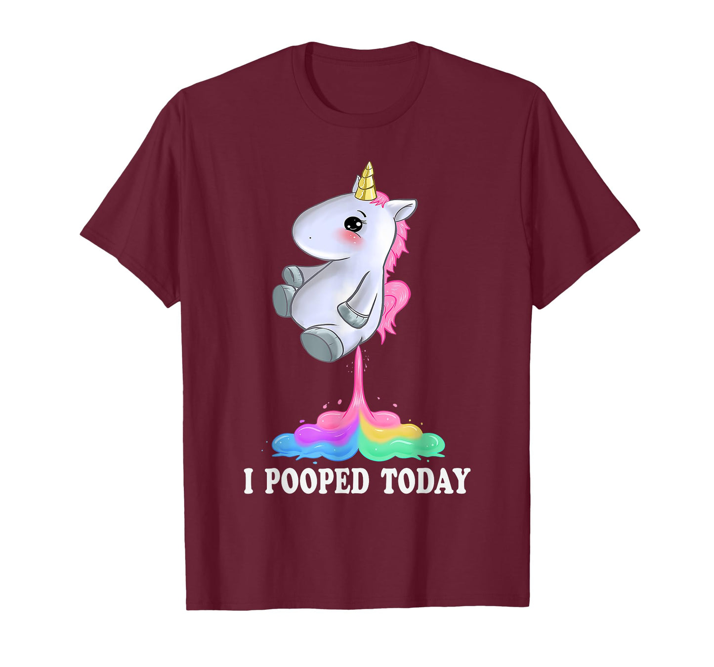 I Pooped Today Shirt With Funny Unicorn Tshirt T-Shirt