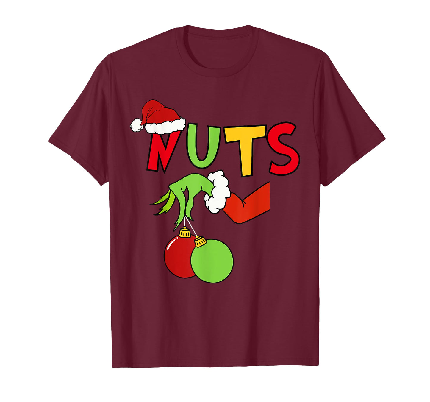 Chest Nuts Merry Christmas Shirt Xmas Matching Couples Men T-Shirt