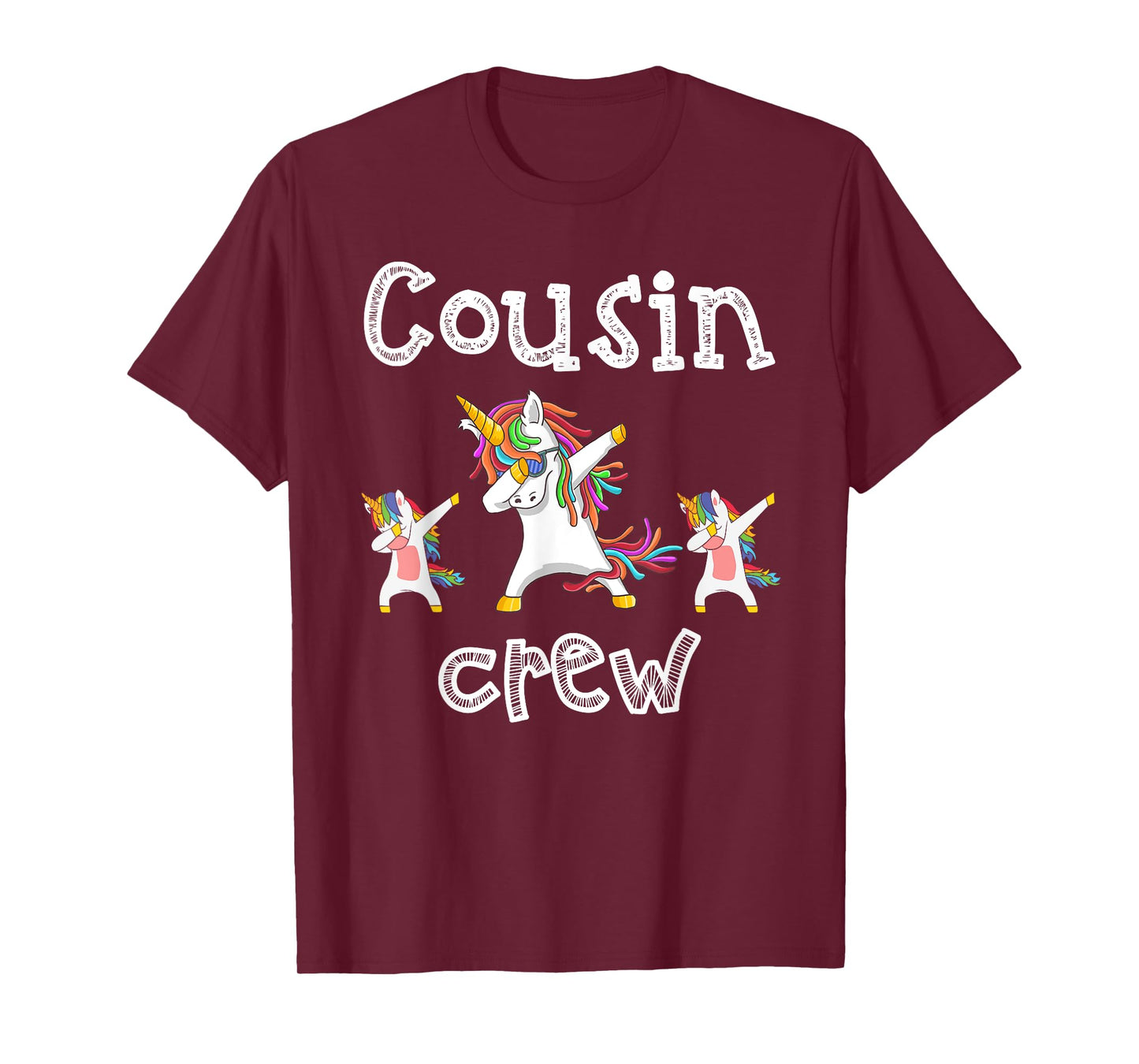 Cousin Crew Unicorn Dabbing Toddler Girls Boys Squad Family T-Shirt