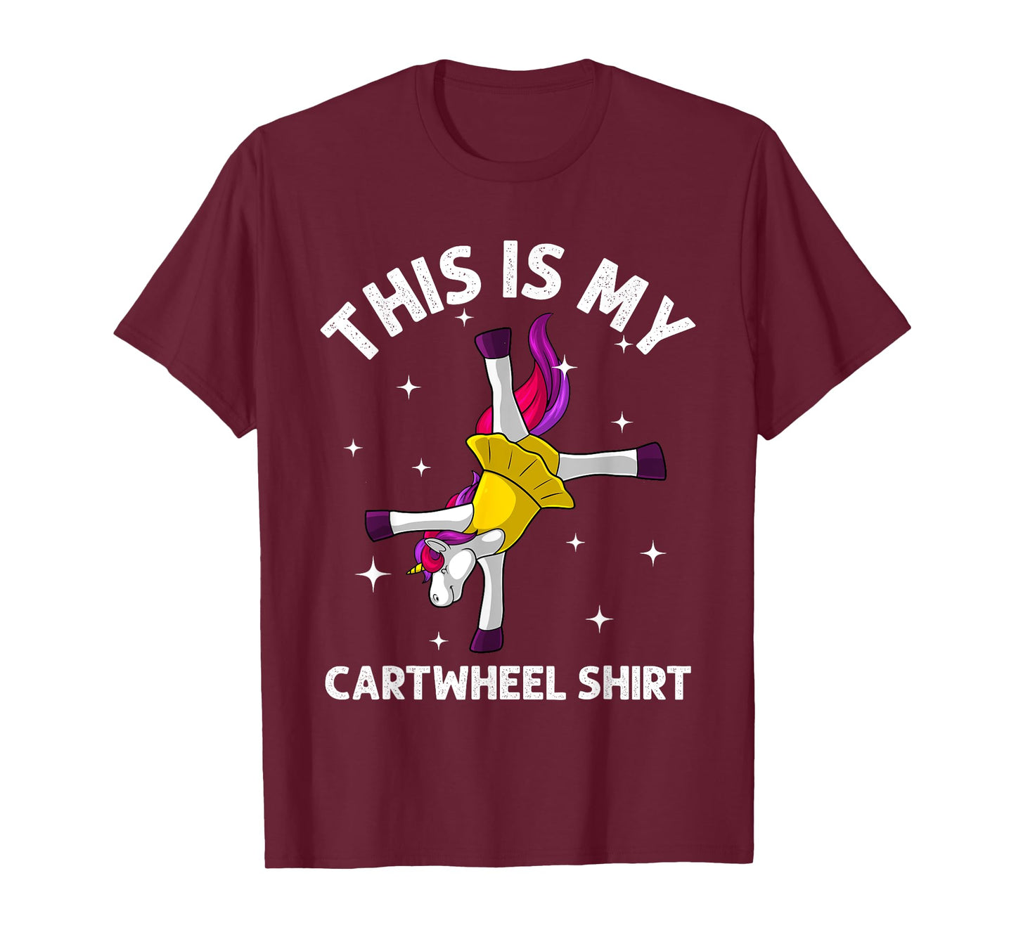 Cool Gymnastics For Women Girls Gymnast Unicorn Cartwheel T-Shirt