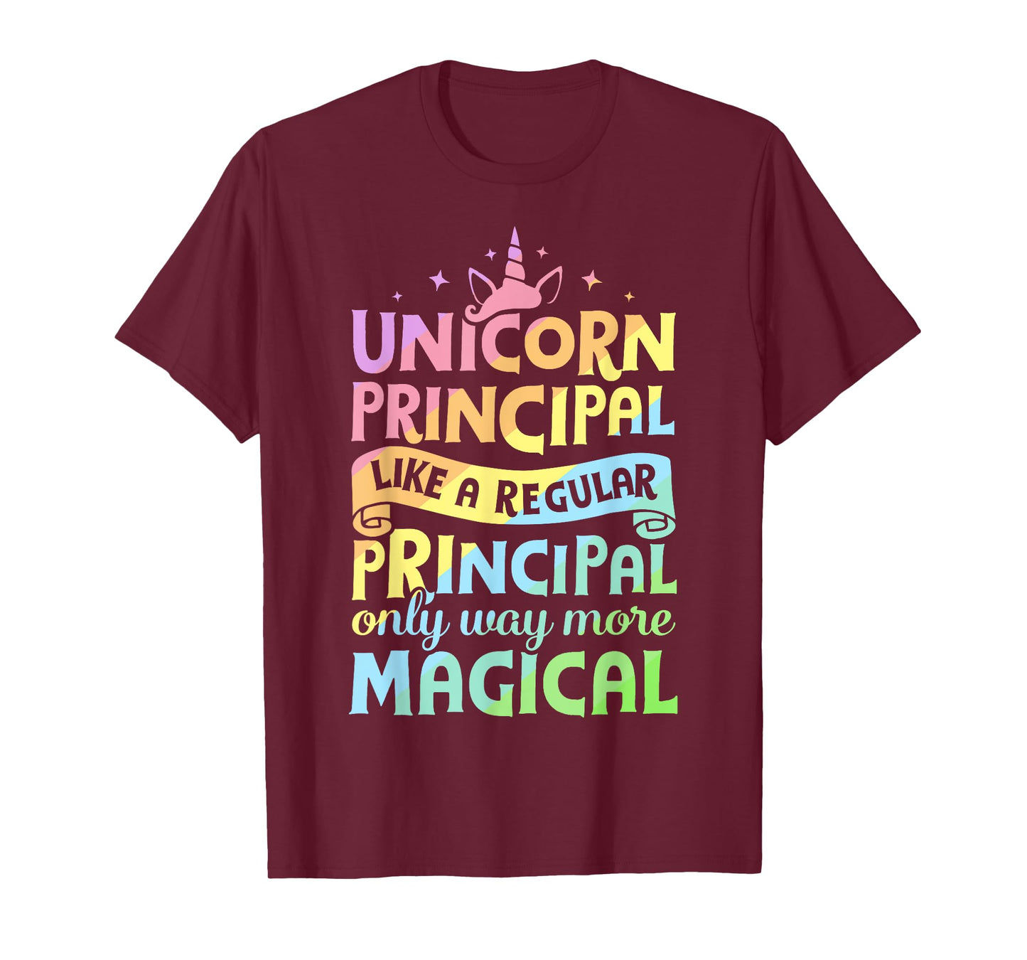Unicorn Principal Back To School Teacher Appreciation Gifts T-Shirt