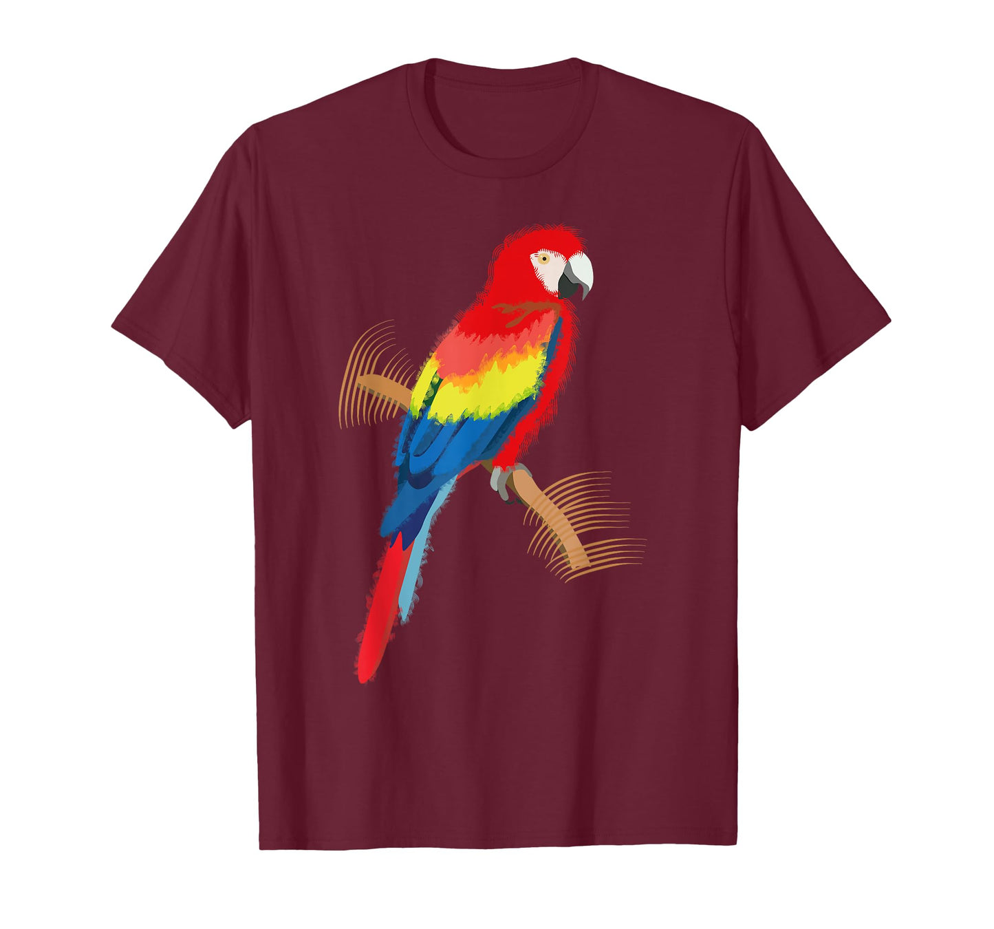 Parrot Scarlet Macaw Colourful T-Shirt