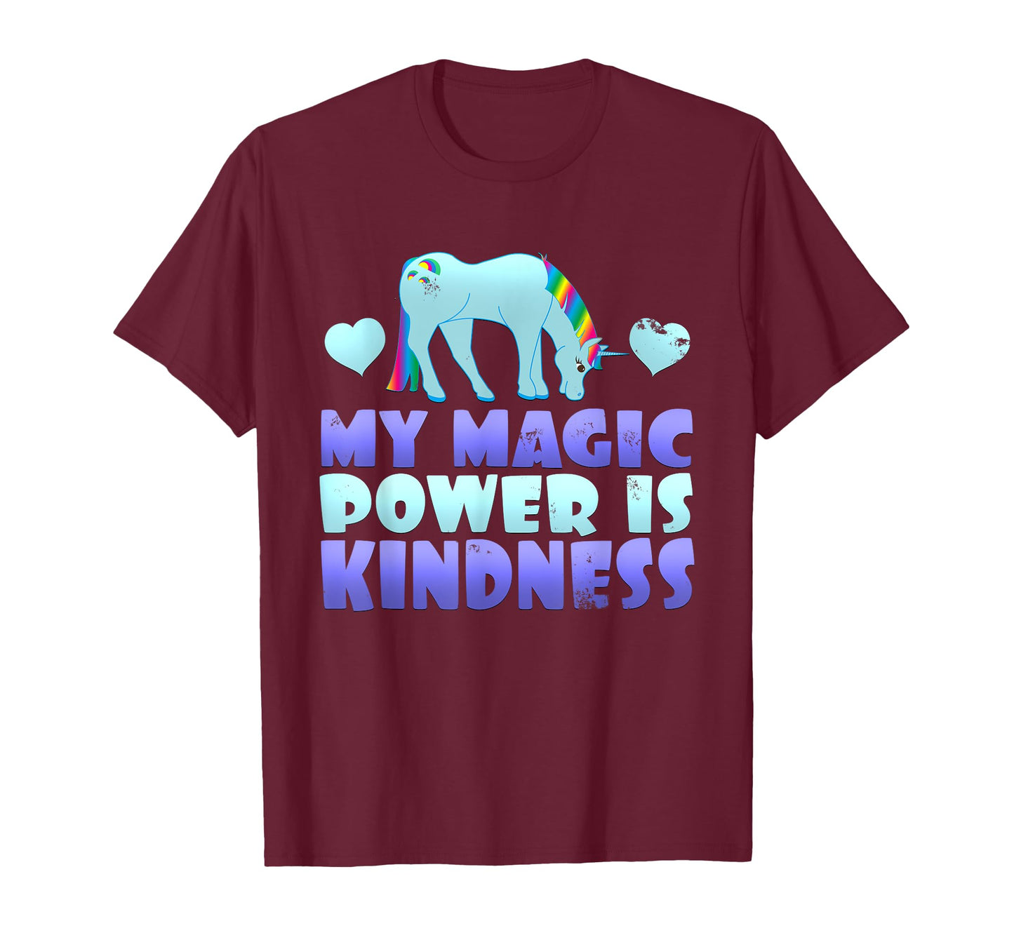 Cute Magic Power Is Kindness Unicorn Stop Bullying T-Shirt T-Shirt