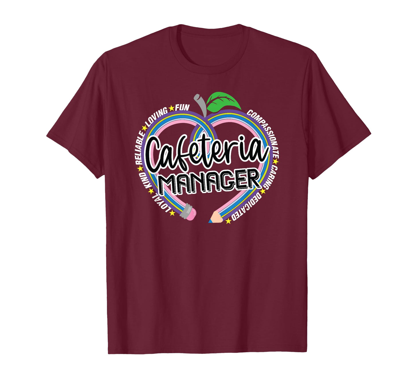 Cafeteria Manager School Lunch Lady Hero Team Food Services T-Shirt