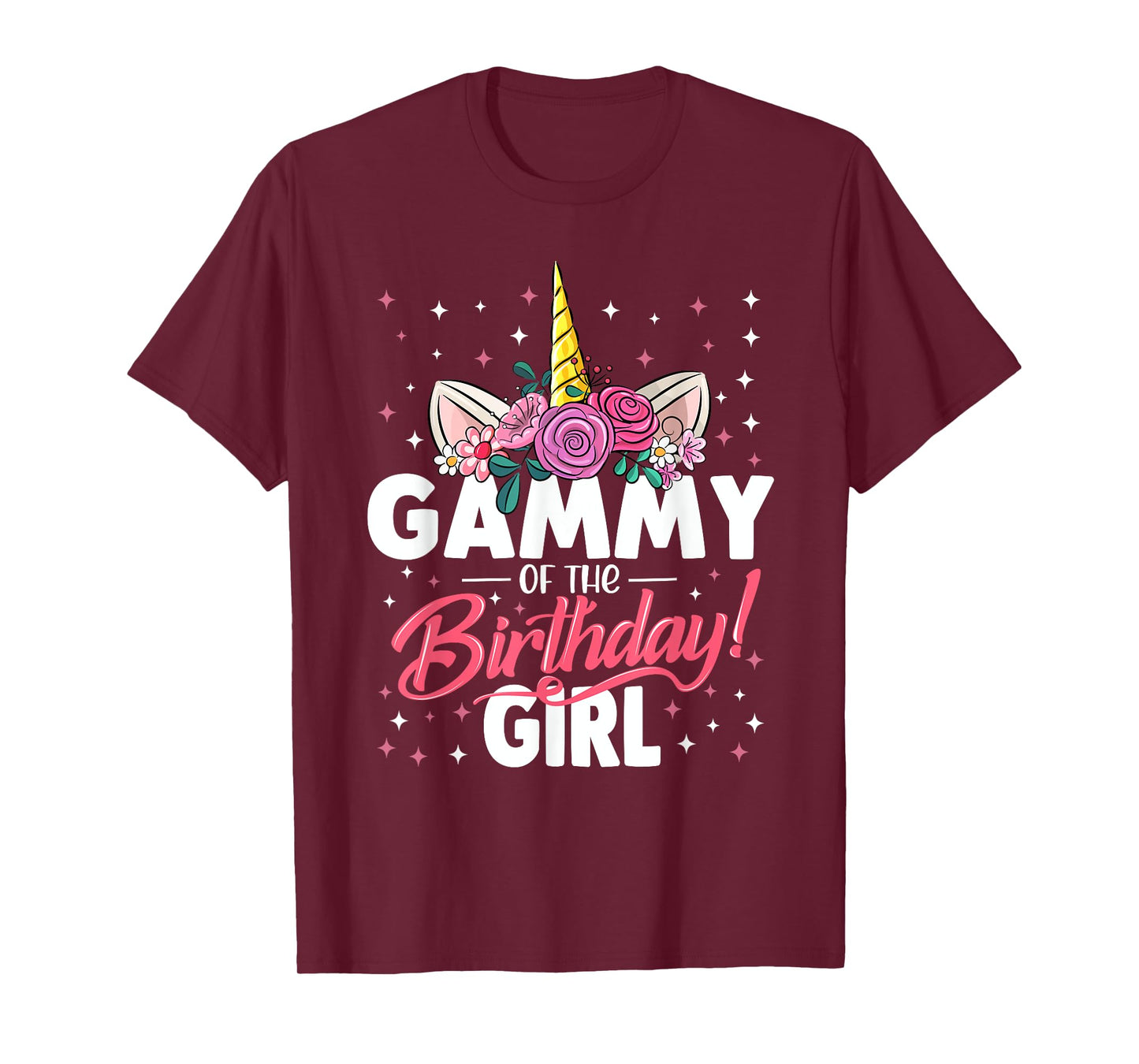 Gammy Of The Birthday Girl Unicorn Family Matching Birthday T-Shirt