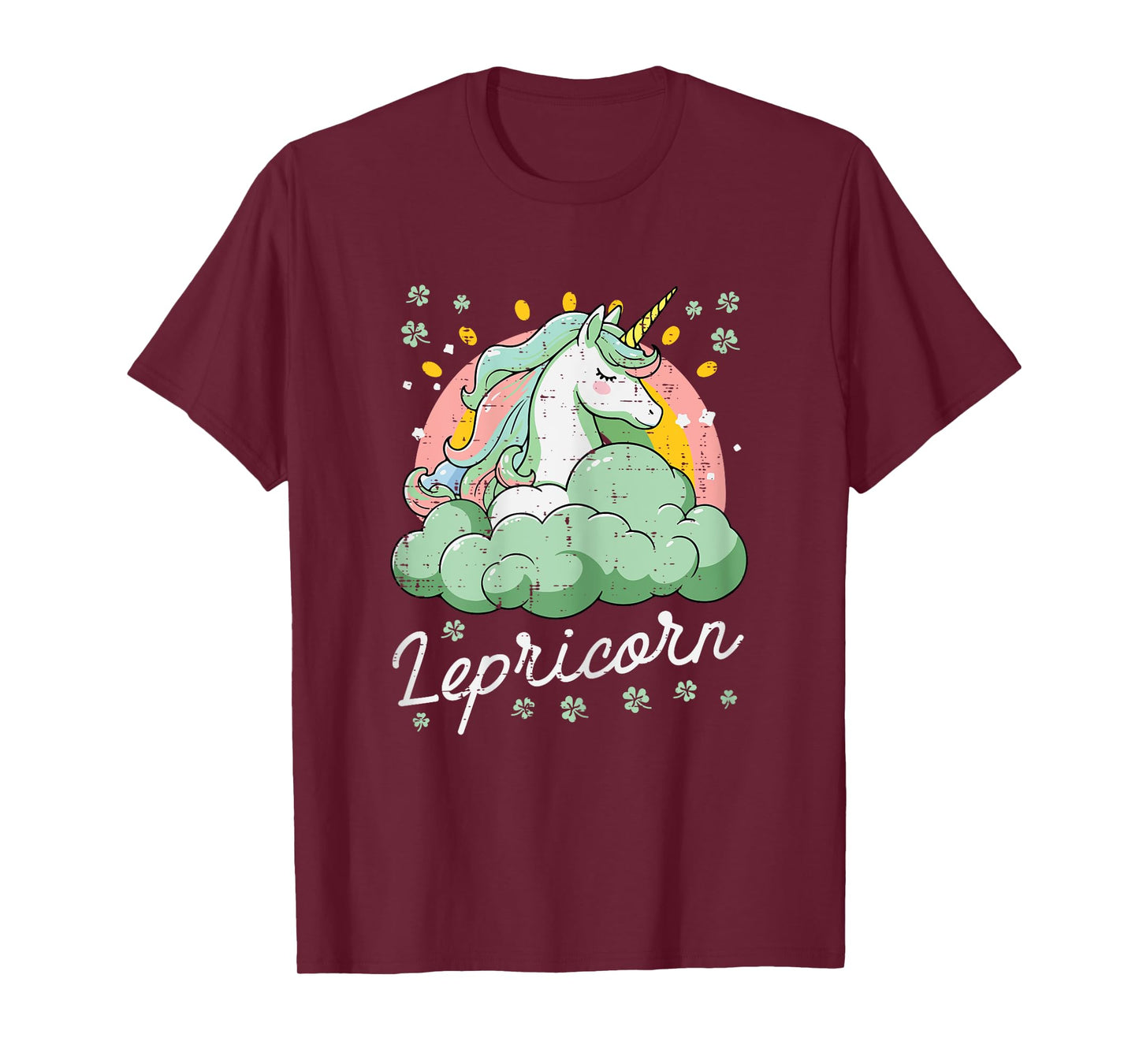 St Patricks Day Lepricorn Unicorn Saint Paddys Toddler Girls T-Shirt