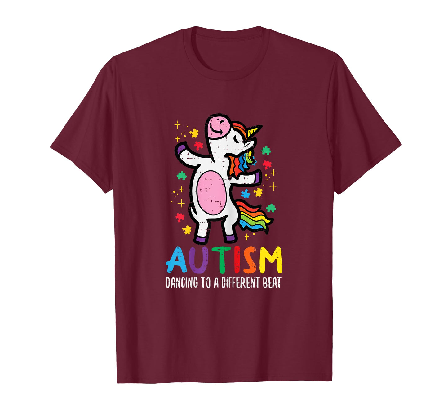Autism Awareness Uncicorn Dancing Different Beat Girls Kids T-Shirt