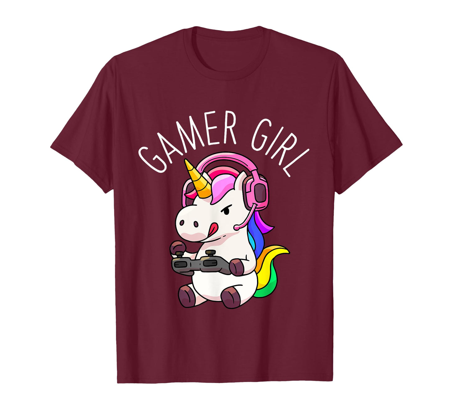 Gamer Girl Unicorn Gaming Cute Video Game Gift Women Girls T-Shirt