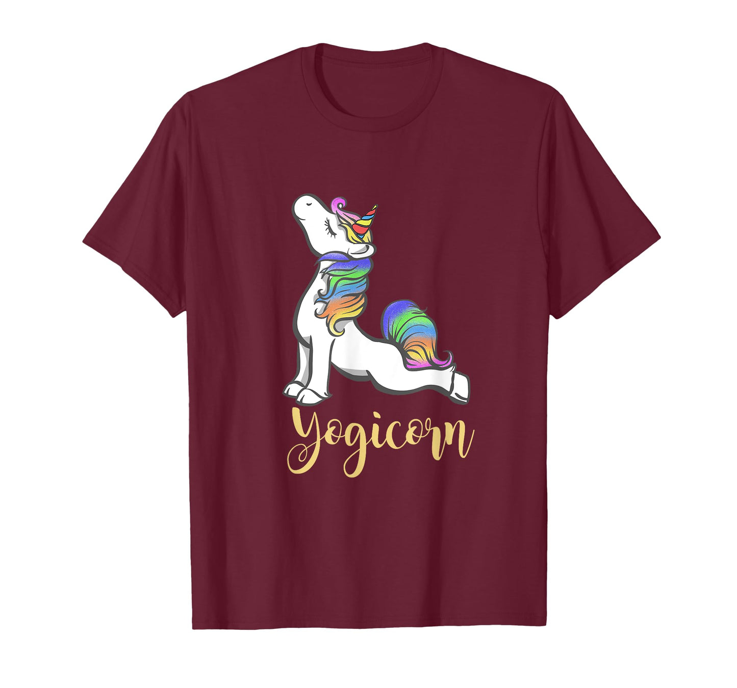 Women Yogicorn Unicorn Yoga T-Shirt T-Shirt