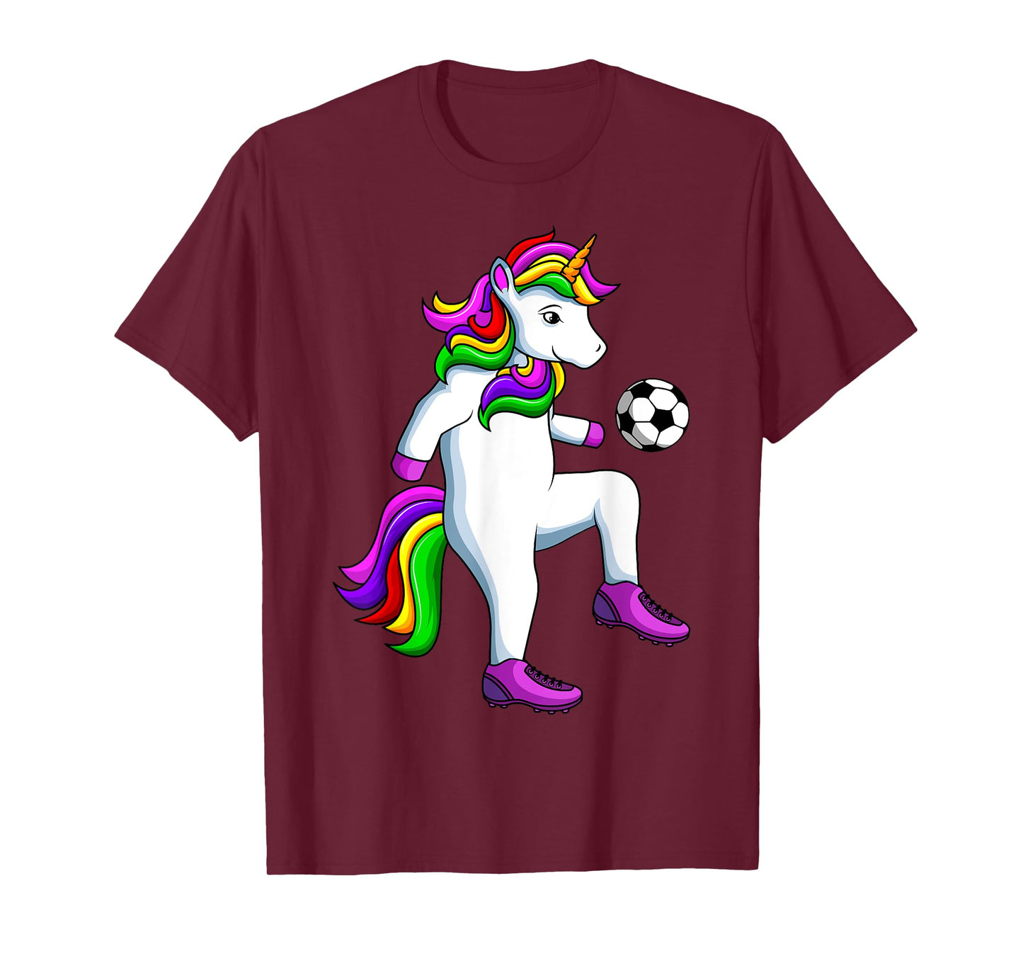Soccer Girl Unicorn Youth Women Players T-Shirt