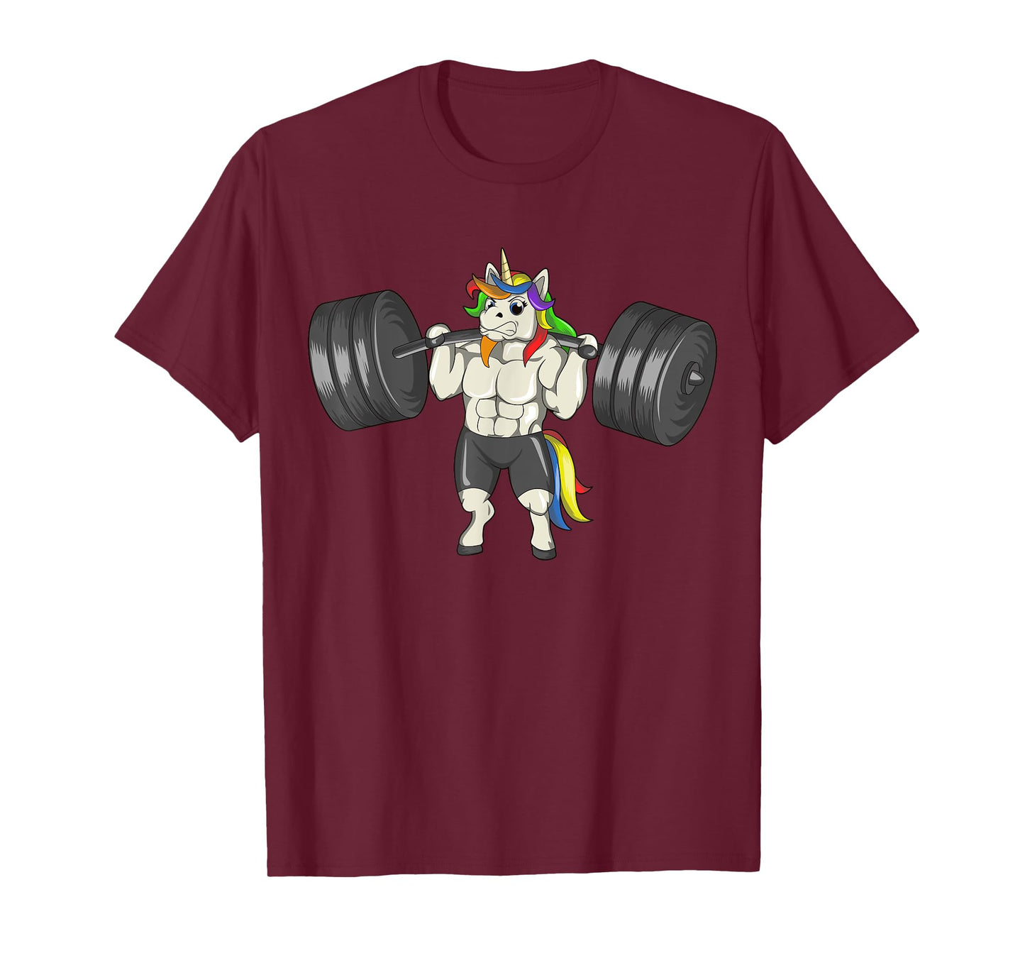 Unicorn Weightlifting Deadlift Funny Workout Fitness Gym T-Shirt