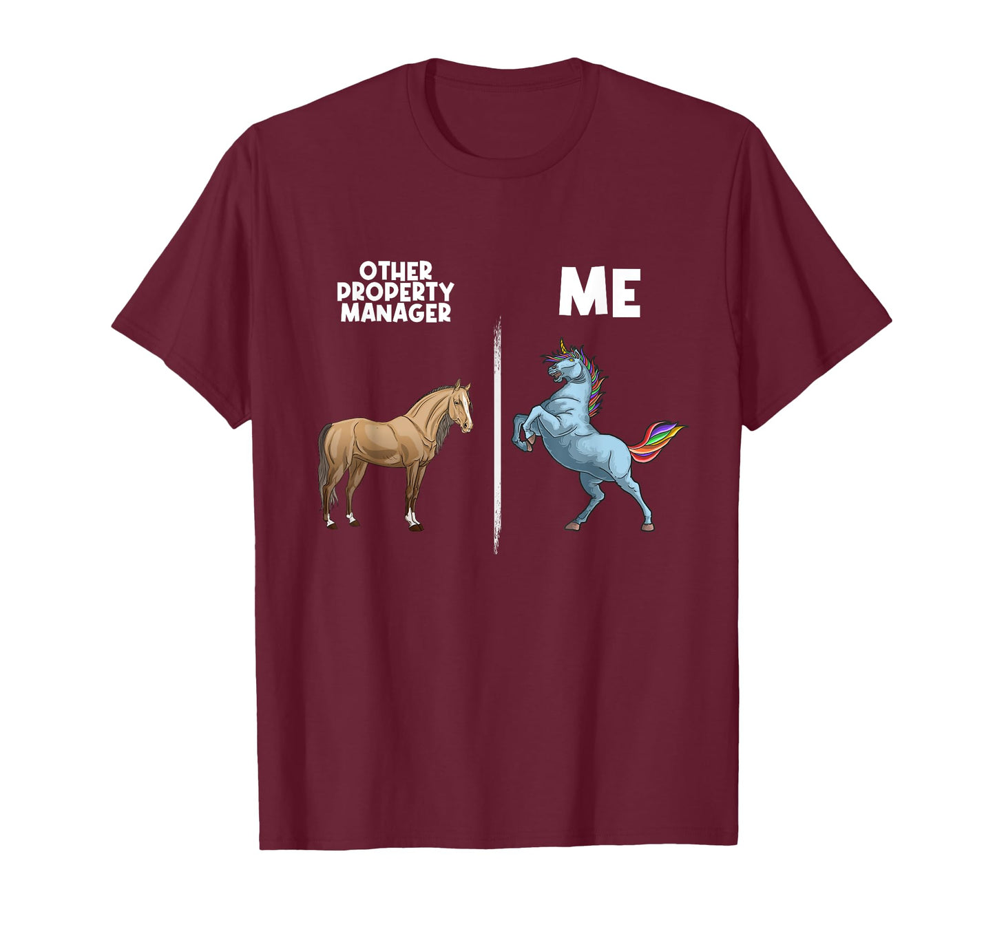 Funny Property Manager Gift Unicorn Real Estate Management T-Shirt