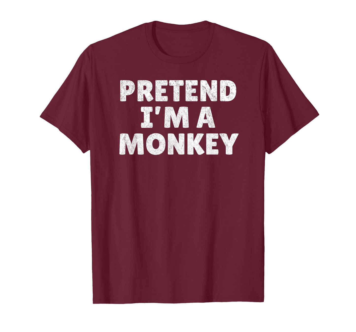 Easy Lazy Halloween Costume, Pretend I'm A Monkey T-Shirt