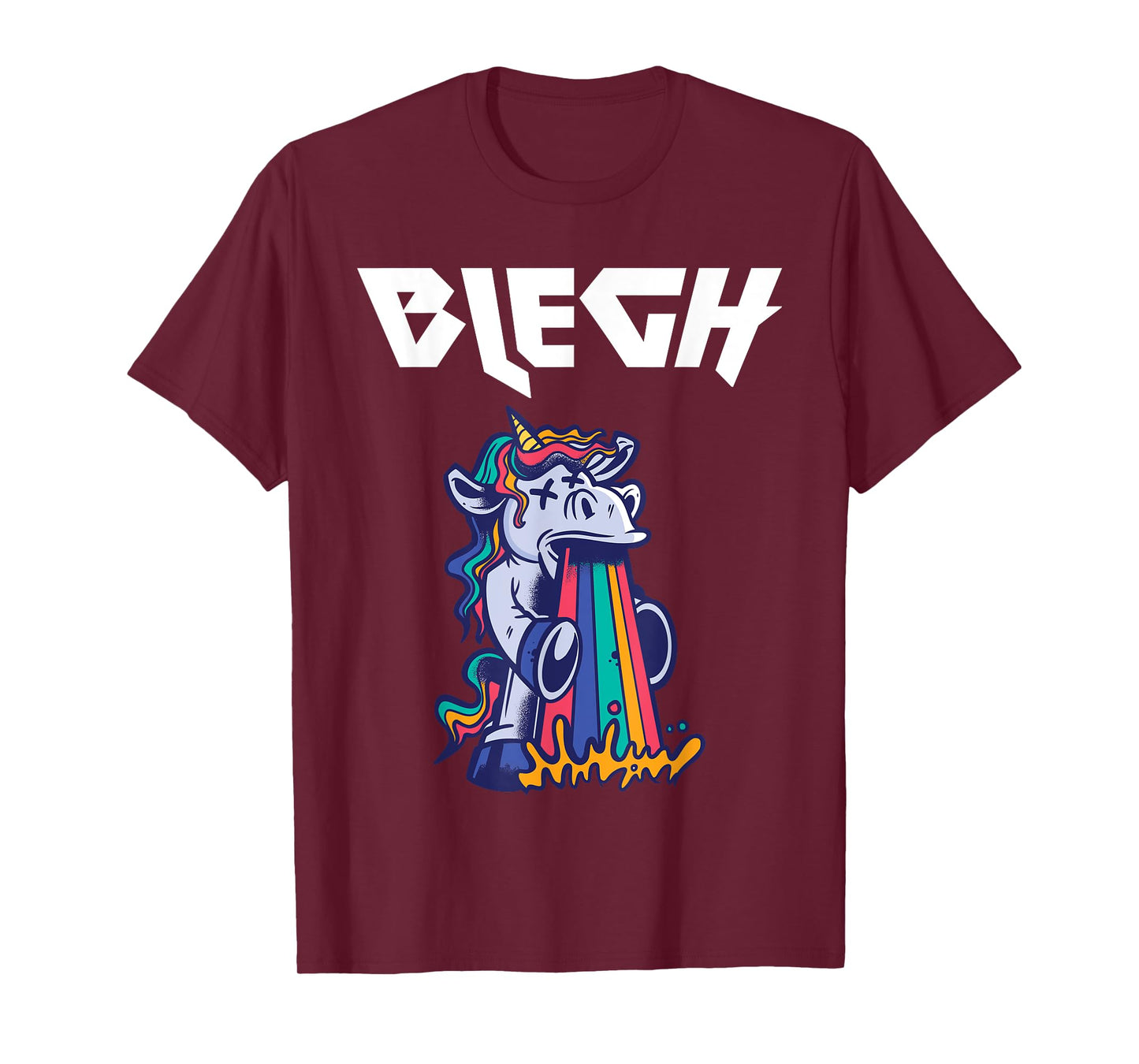 Blegh Heavy Metal Metalcore Unicorn T-Shirt