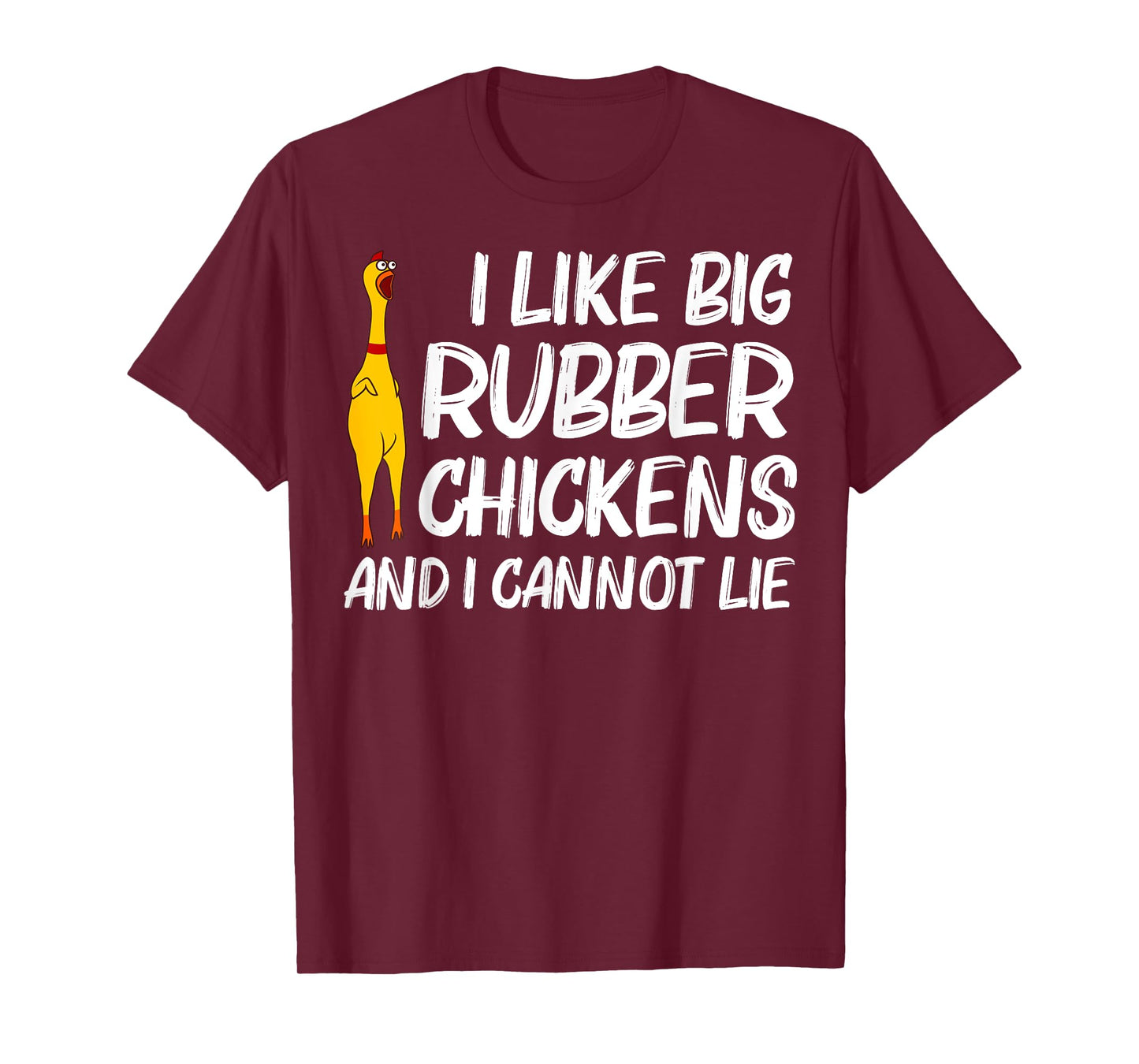 Funny Rubber Chicken Gift Men Women Rubber Chicken Costume T-Shirt