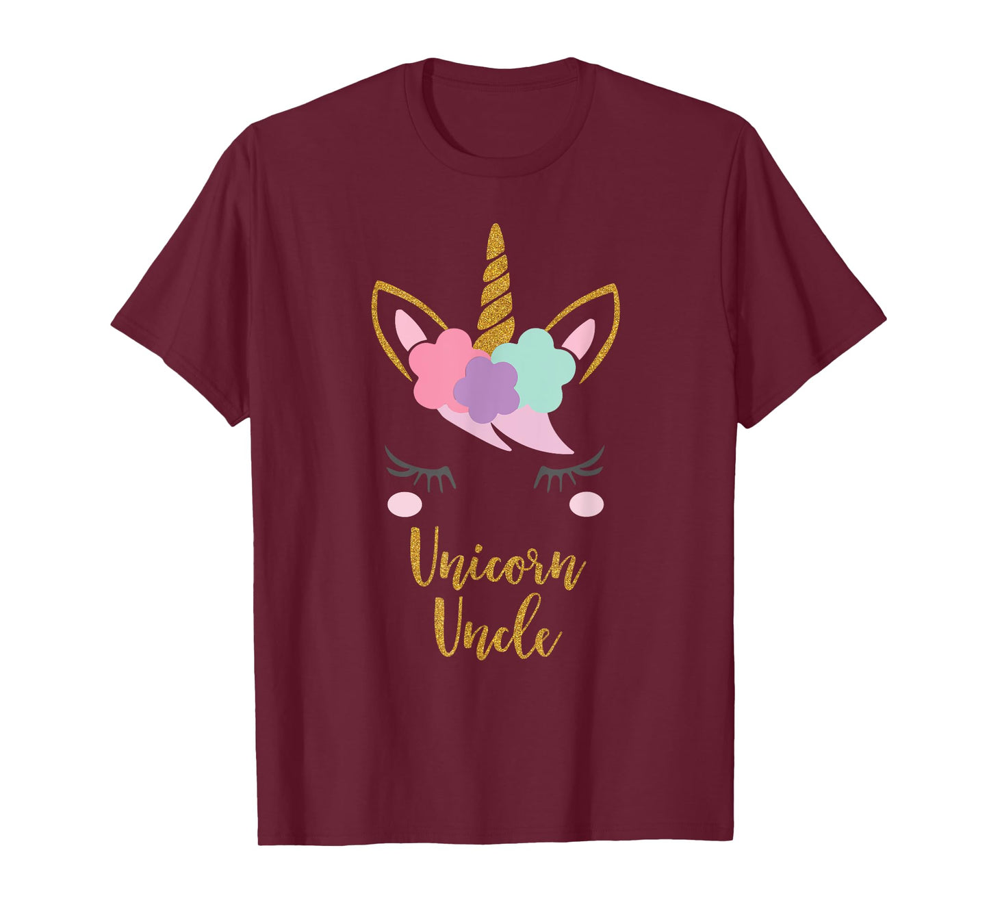 Unicorn Uncle Shirt, Uncle of the Birthday Girl Gift T-Shirt