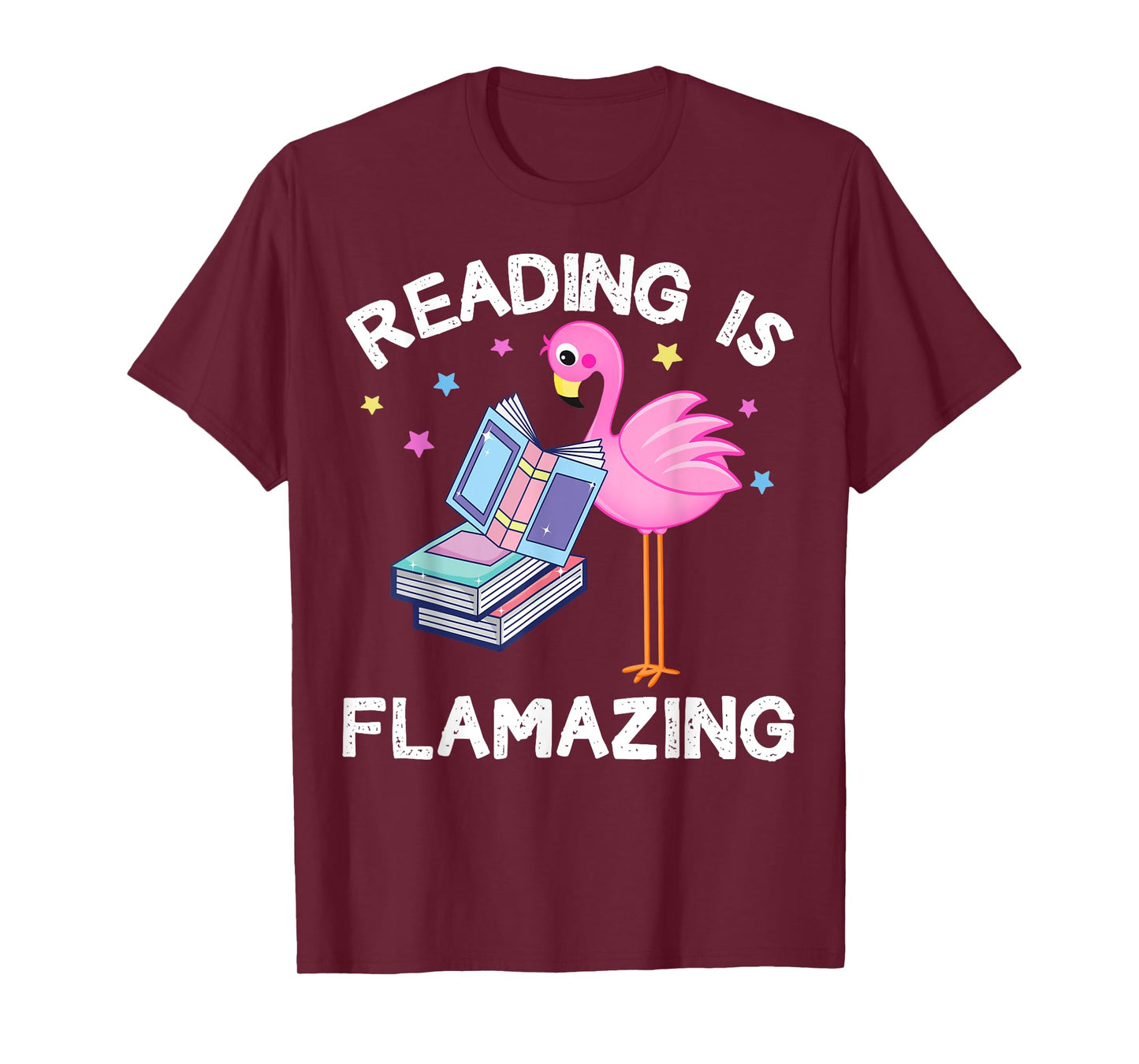 Reading is Flamazing Funny Flamingo Book Lover Reader Gift T-Shirt