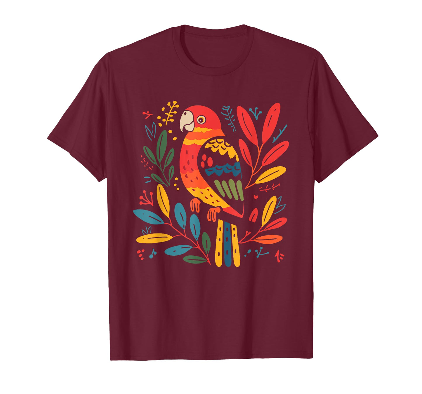 Parrot Folk Art T-Shirt