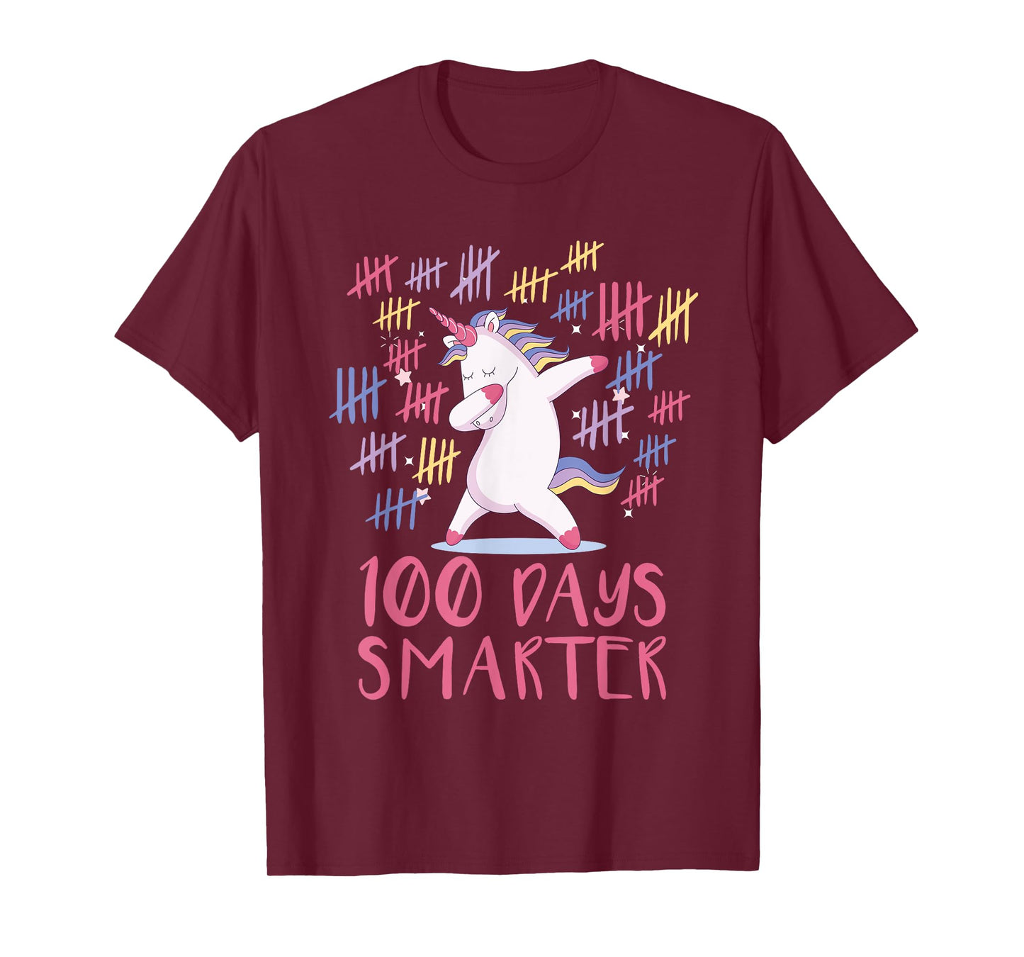 First 100 Days Of School Unicorn Tshirt, 100 Days Smarter T-Shirt