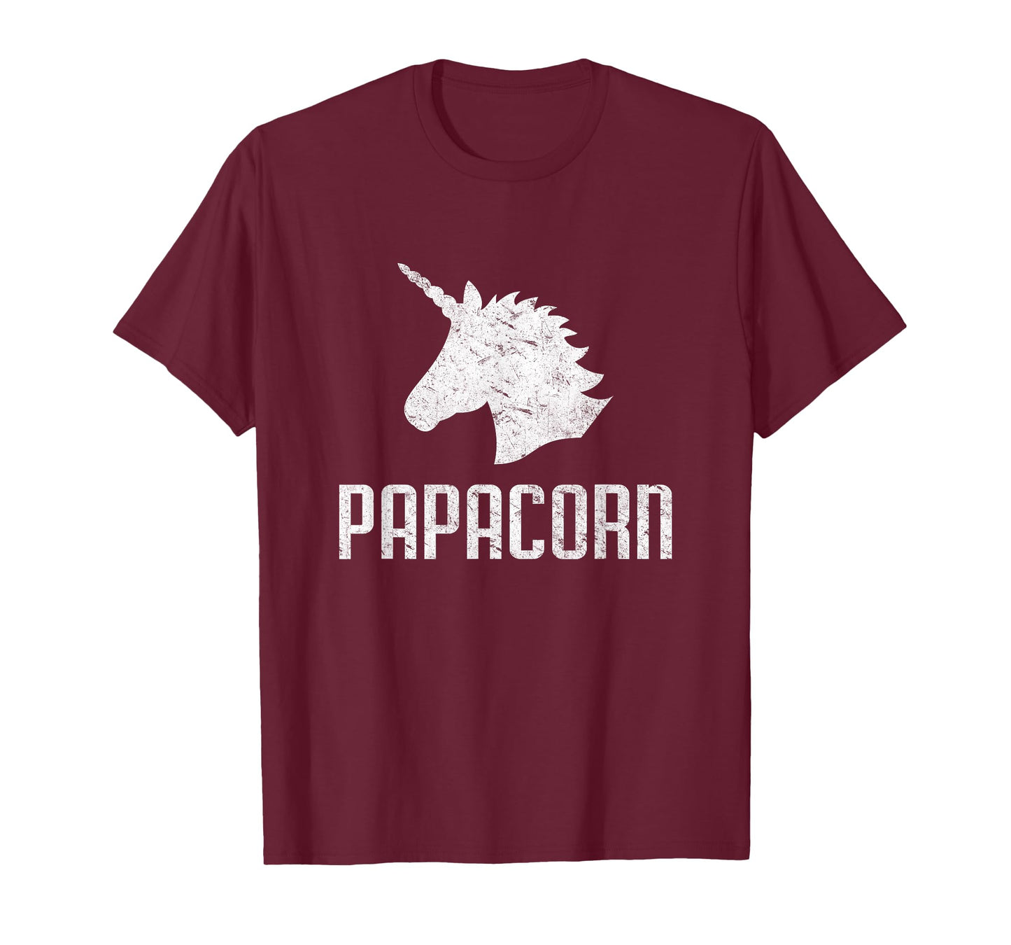 Papa Corn Unicorn Dad T-Shirt Funny Matching Birthday Party T-Shirt