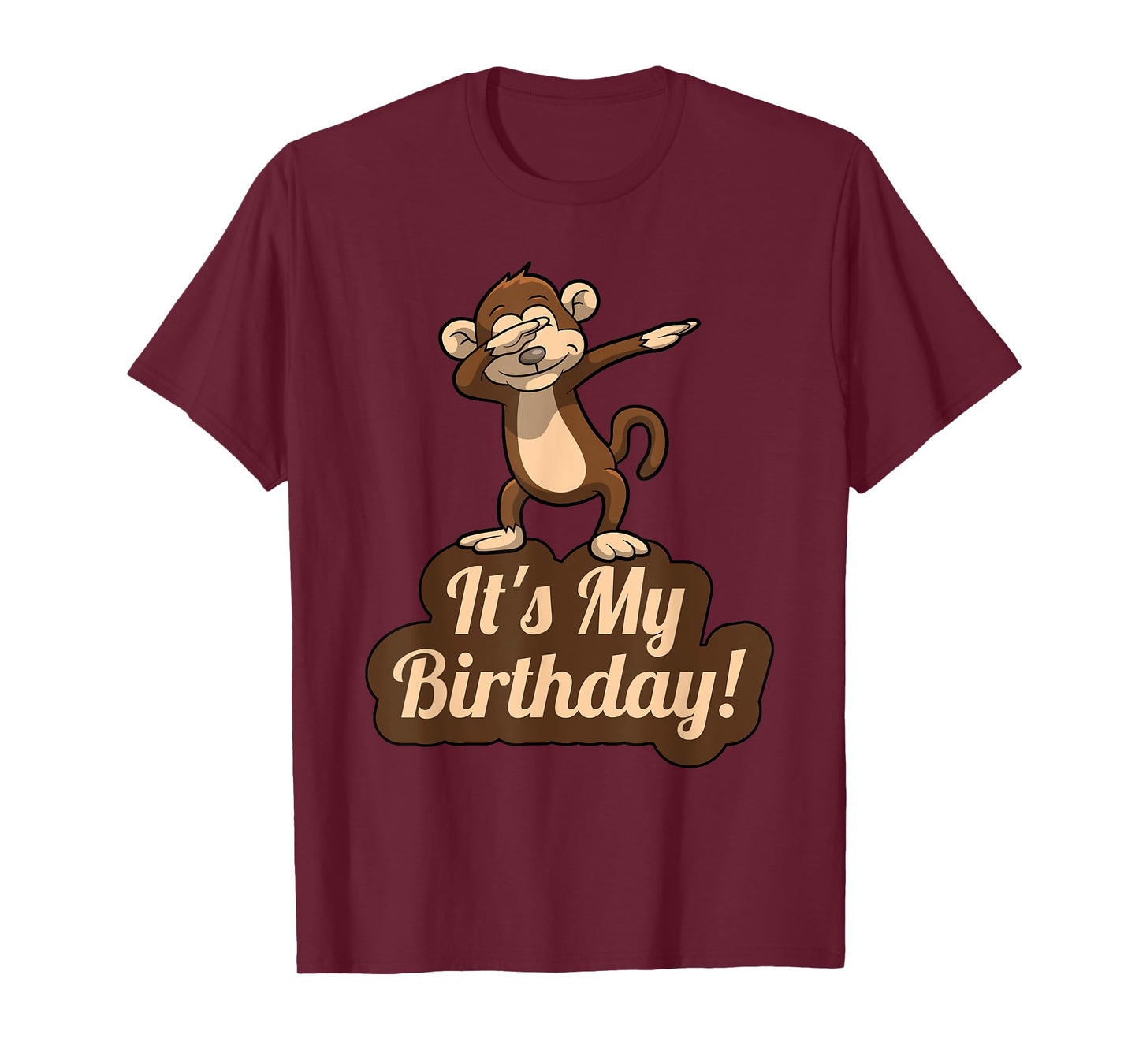 It's My Birthday Dabbing Monkey T-Shirt for Men, Women, Kids T-Shirt